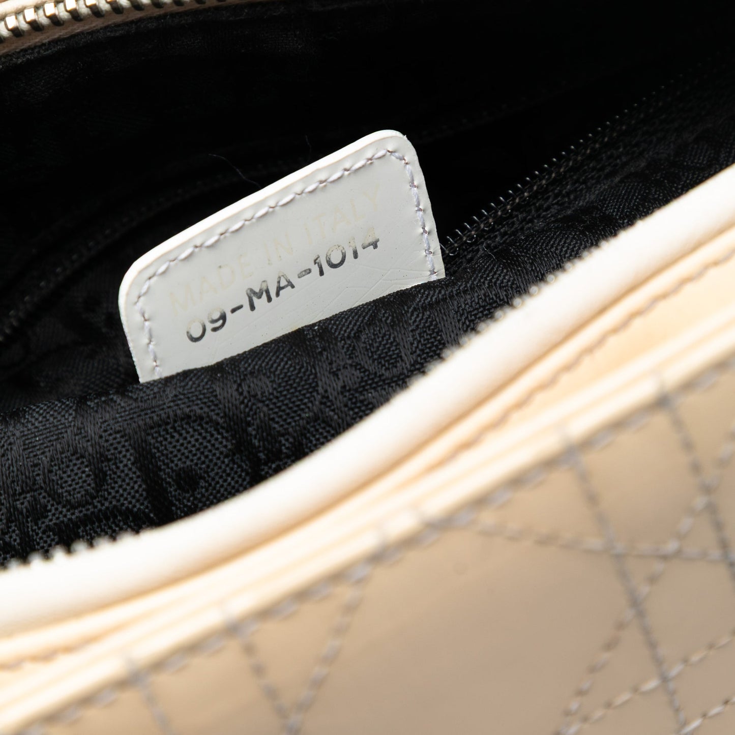 Dior Medium Patent Cannage Stitched Lady Dior