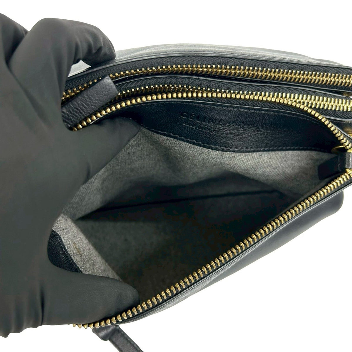 Celine Small Lambskin Trio Crossbody
