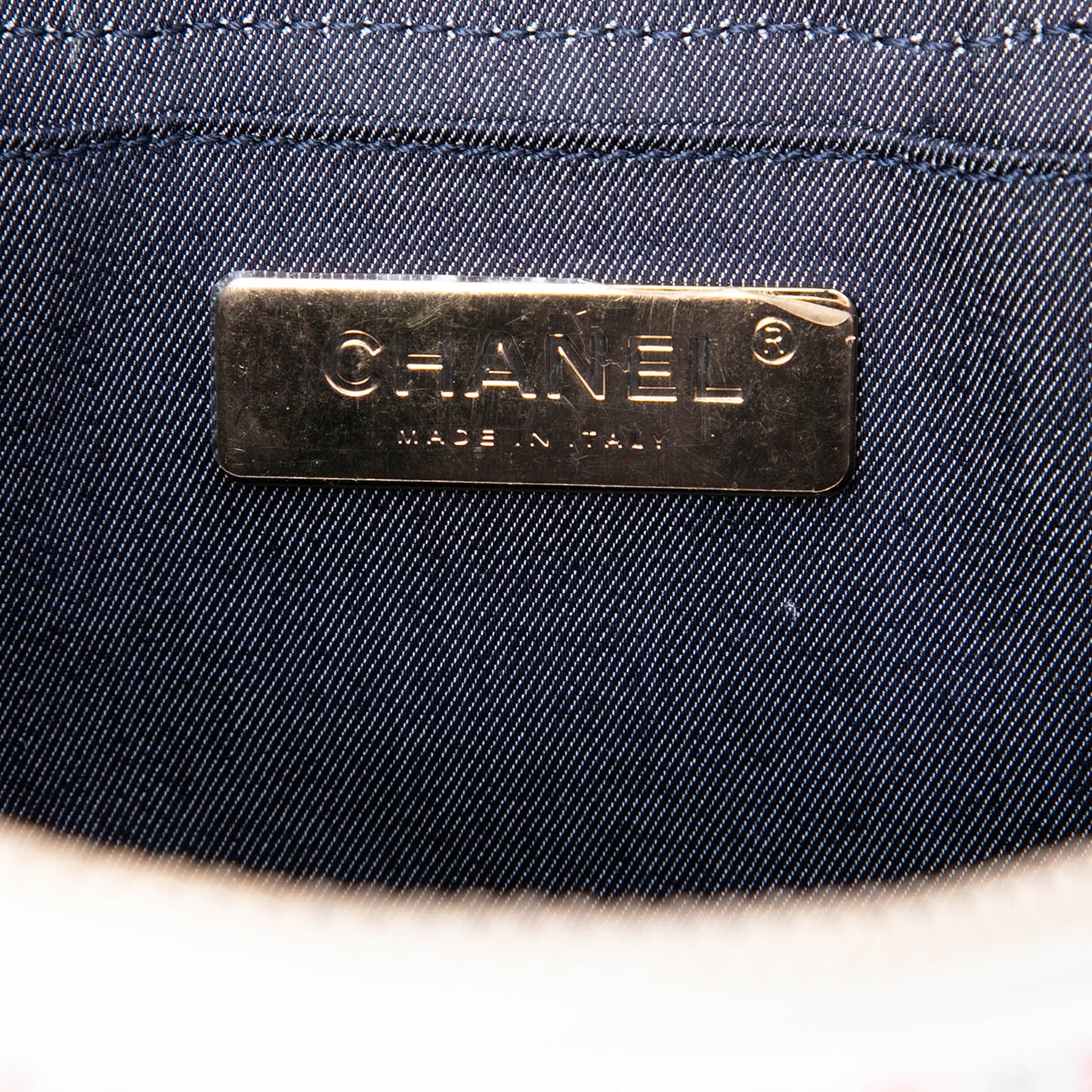 Chanel Tweed and Lambskin Vanity Cosmetic Case