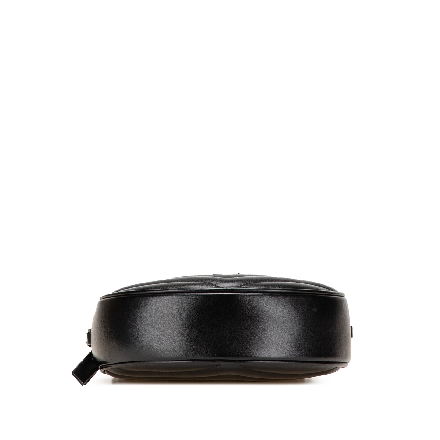 Saint Laurent Chevron Calfskin Round Vinyle Camera Bag