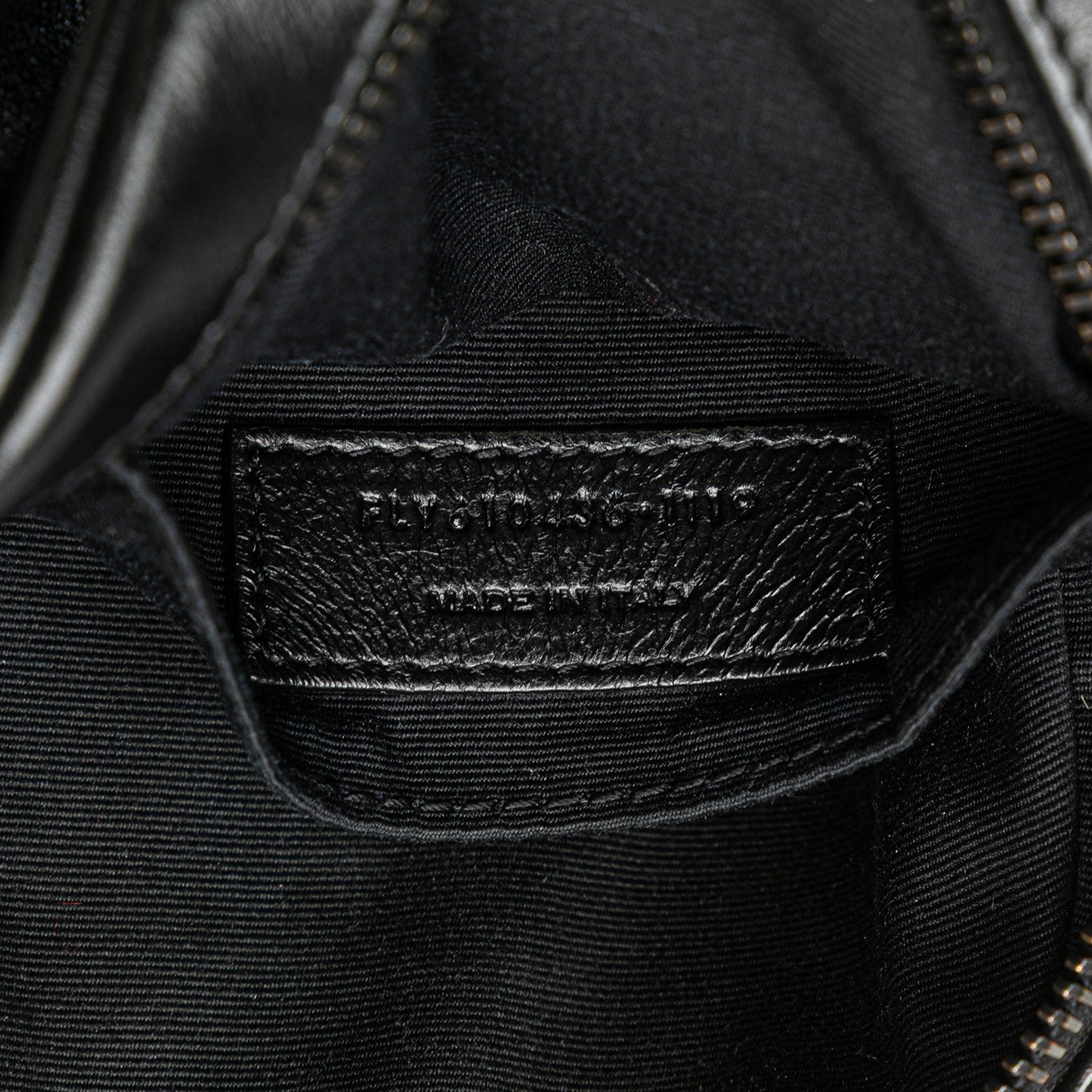 Saint Laurent Chevron Calfskin Round Vinyle Camera Bag