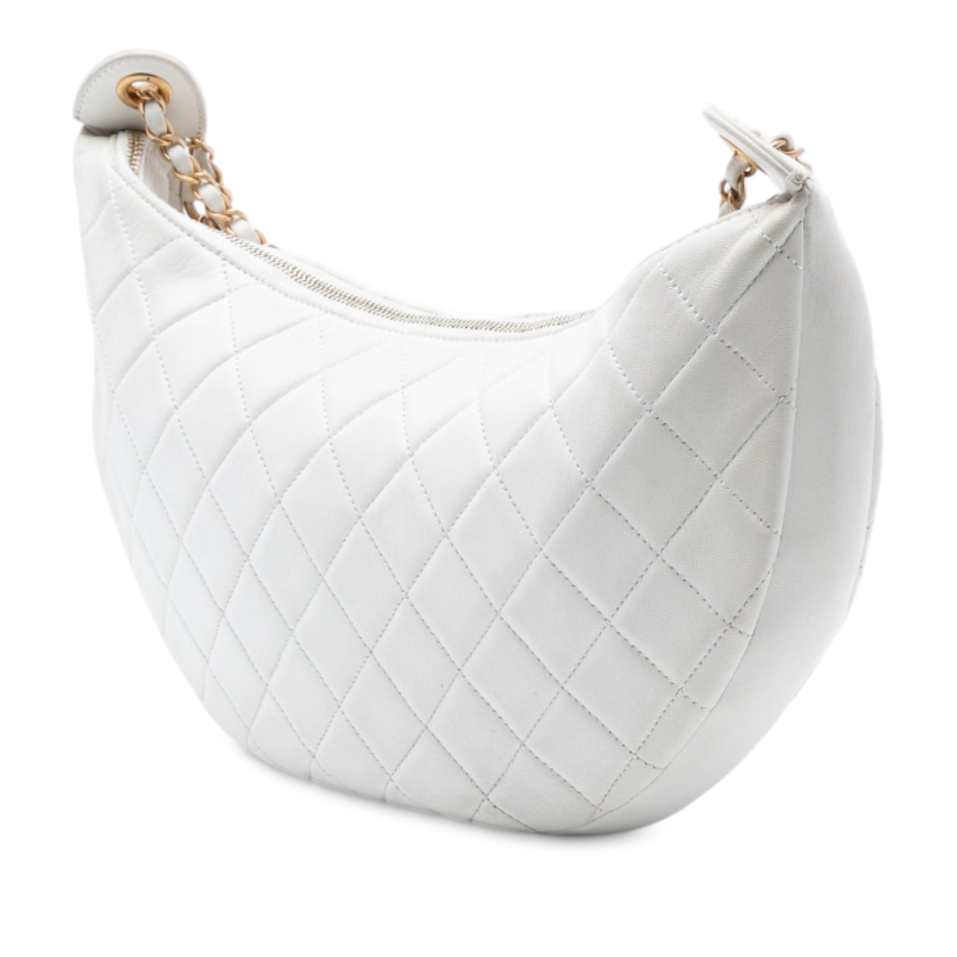 Chanel Quilted Lambskin All About Chains Hobo