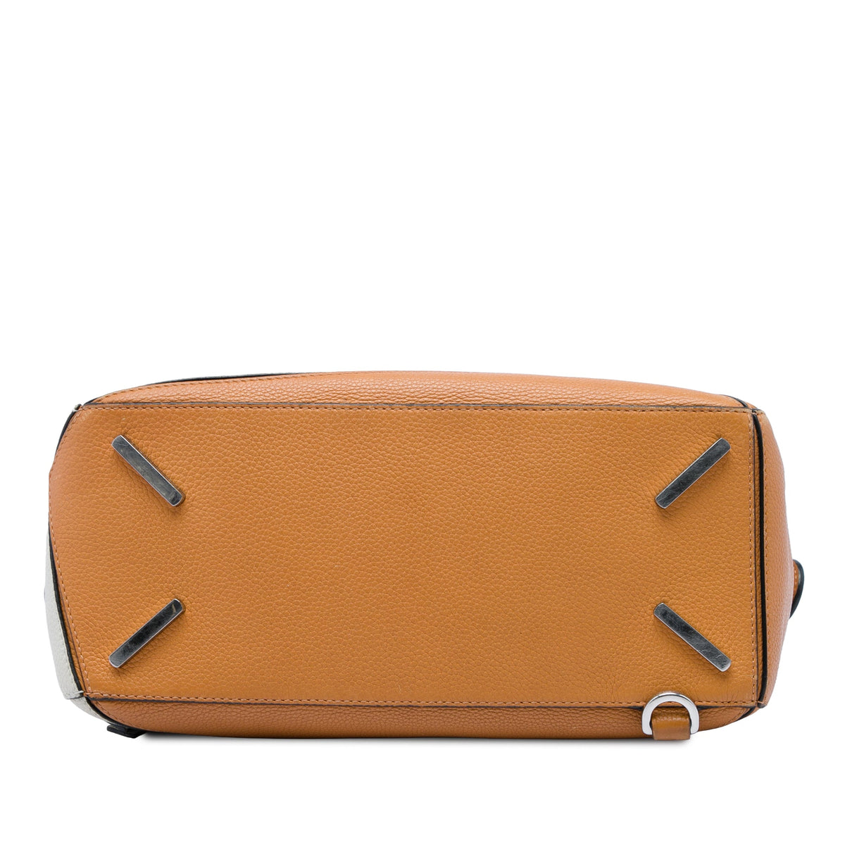 LOEWE Medium Bicolor Calfskin Puzzle Satchel — Brown