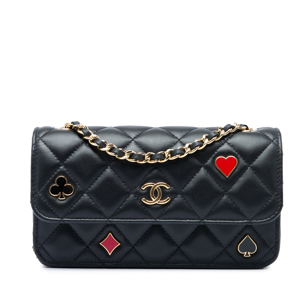 Chanel Quilted Lambskin Coco Casino Phone Holder on Chain