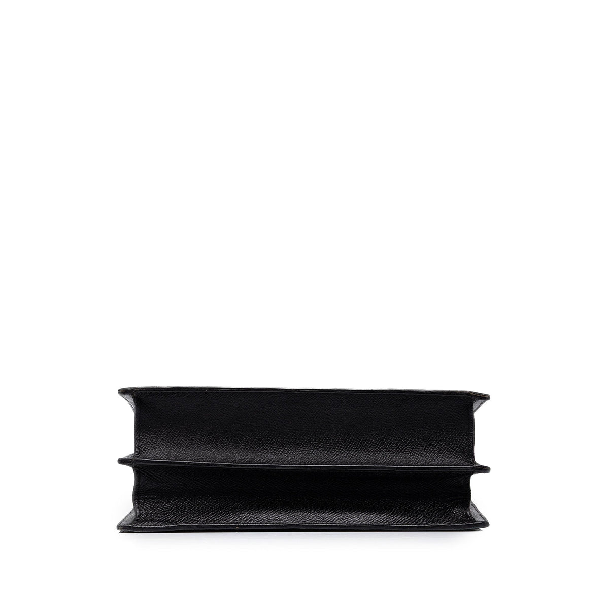 Bvlgari Grained Calfskin Top Handle Bag — Black
