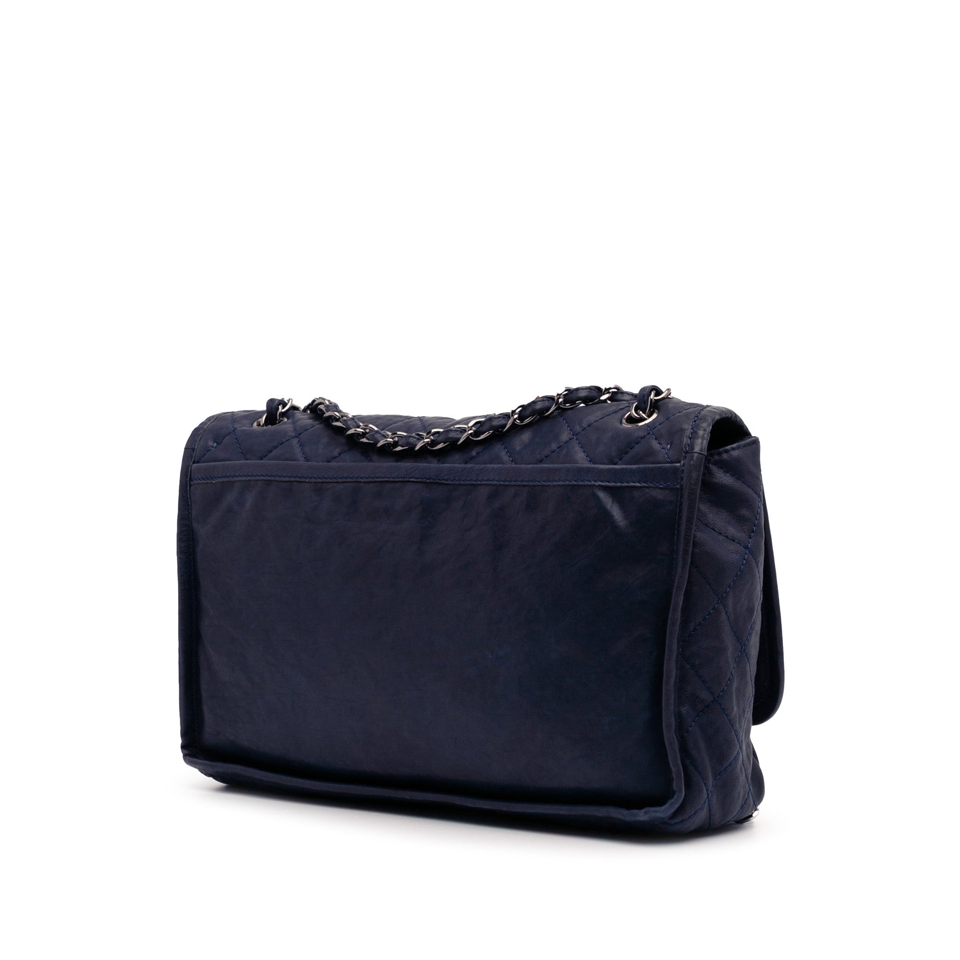Chanel Large Quilted Calfskin Natural Beauty Split Pocket Flap