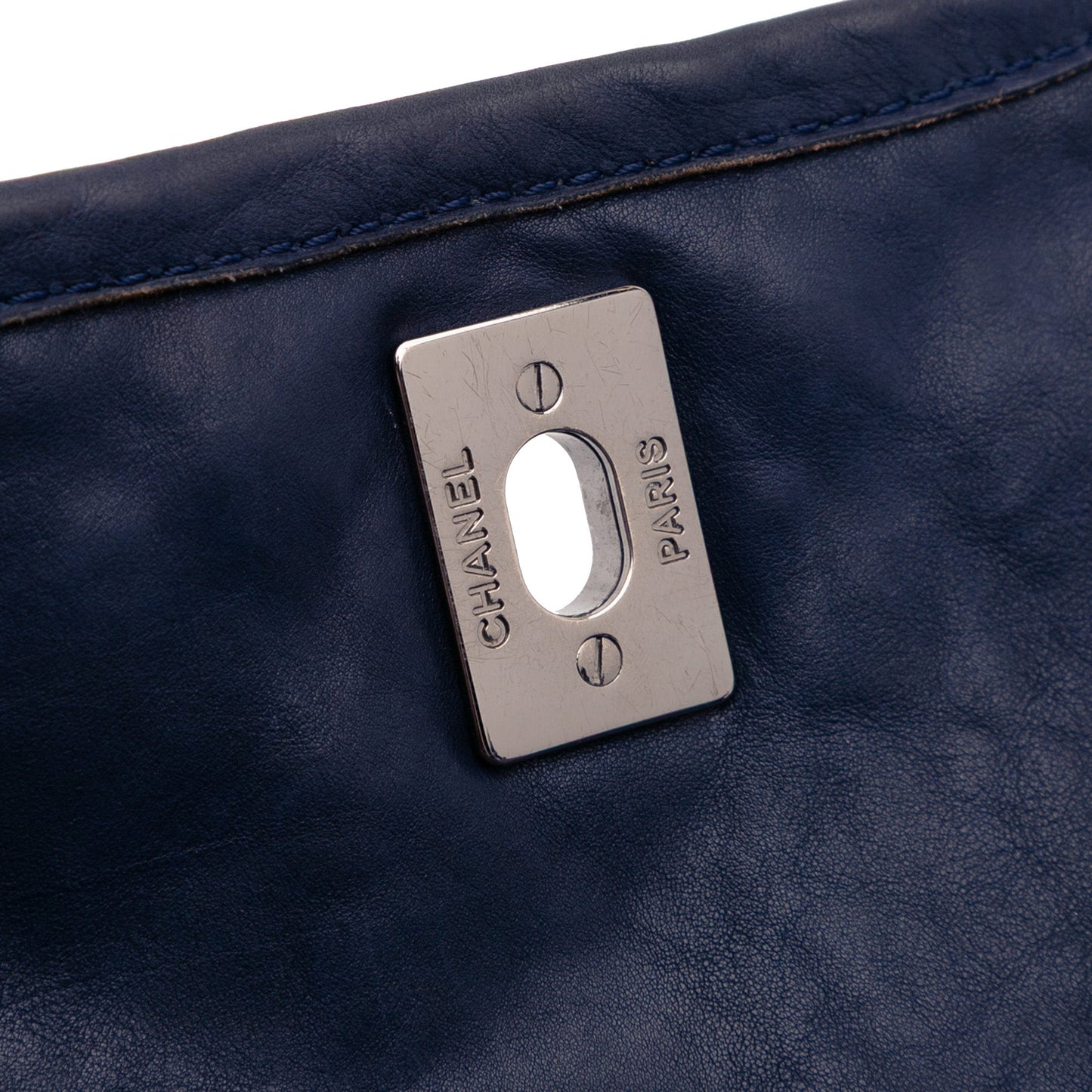 Chanel Large Quilted Calfskin Natural Beauty Split Pocket Flap