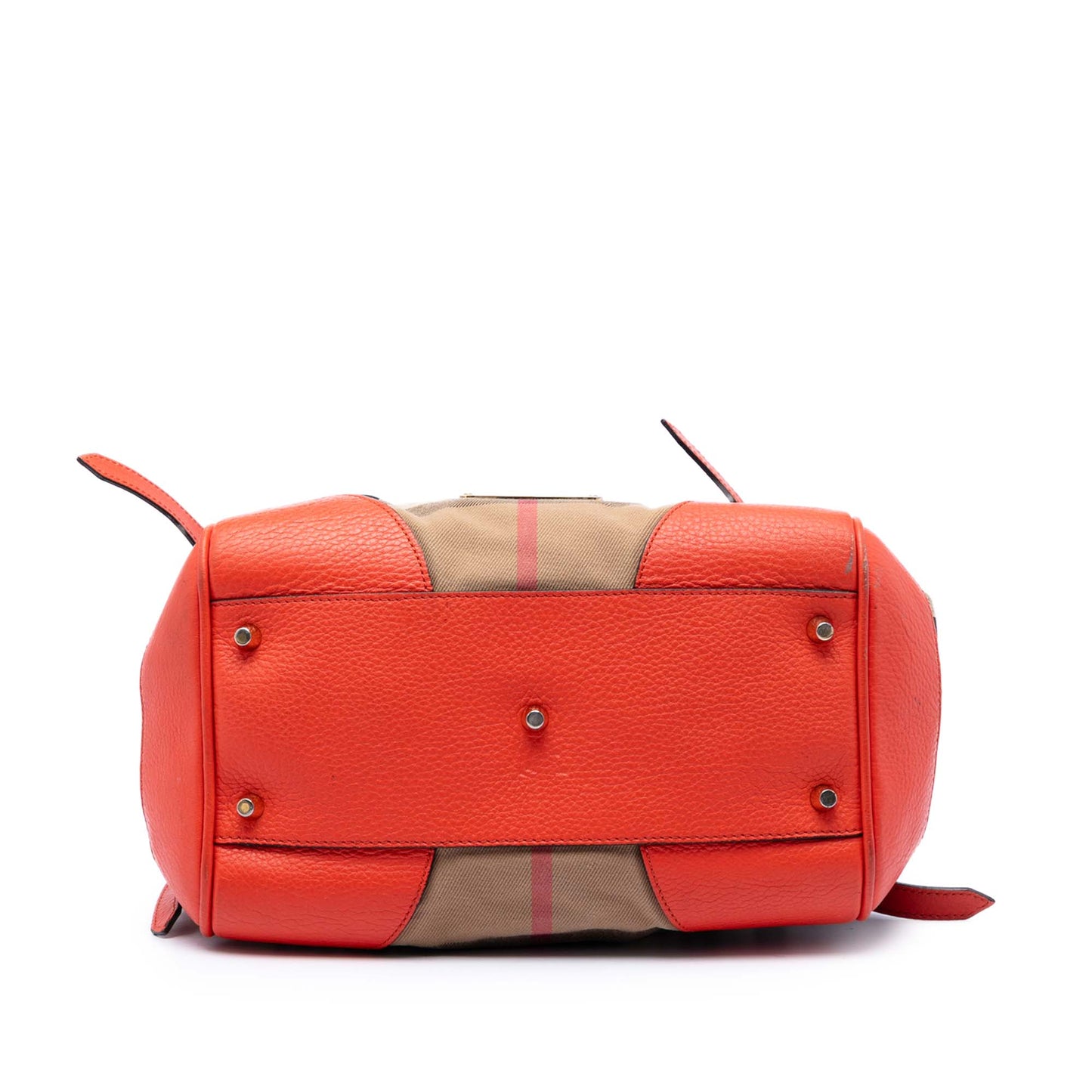 Burberry Small House Check Canvas Bridle Canterbury Tote