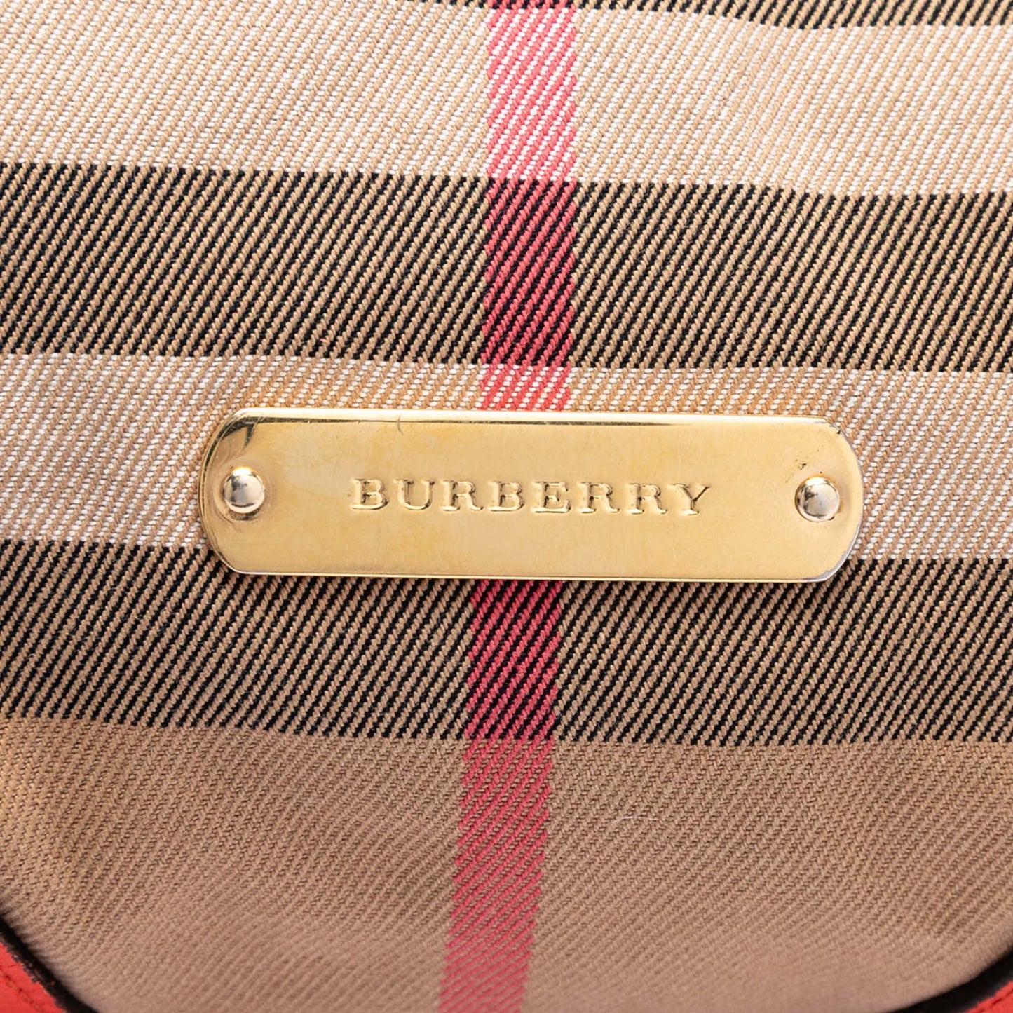 Burberry Small House Check Canvas Bridle Canterbury Tote