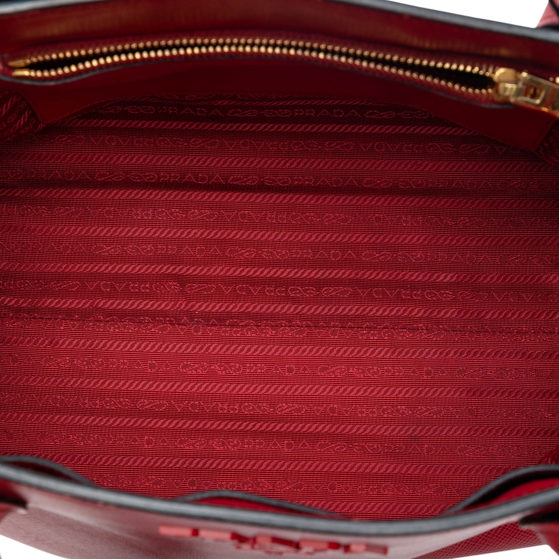 Prada Medium Saffiano Cuir Monochrome Top Handle Tote