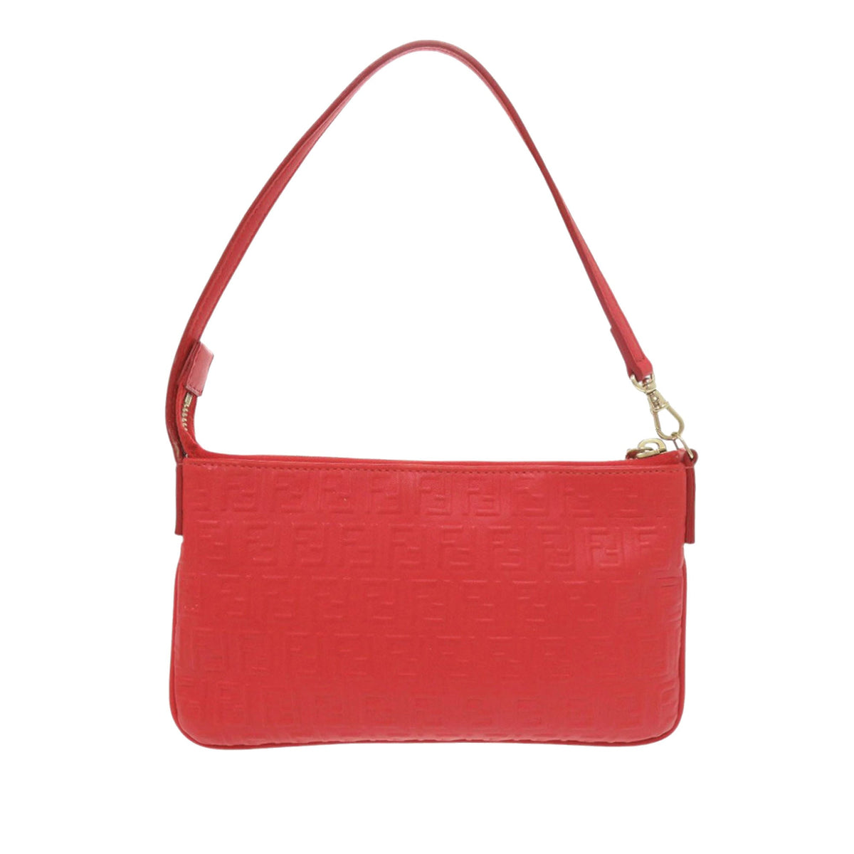 Fendi Zucchino Embossed Nappa Tassel Handbag