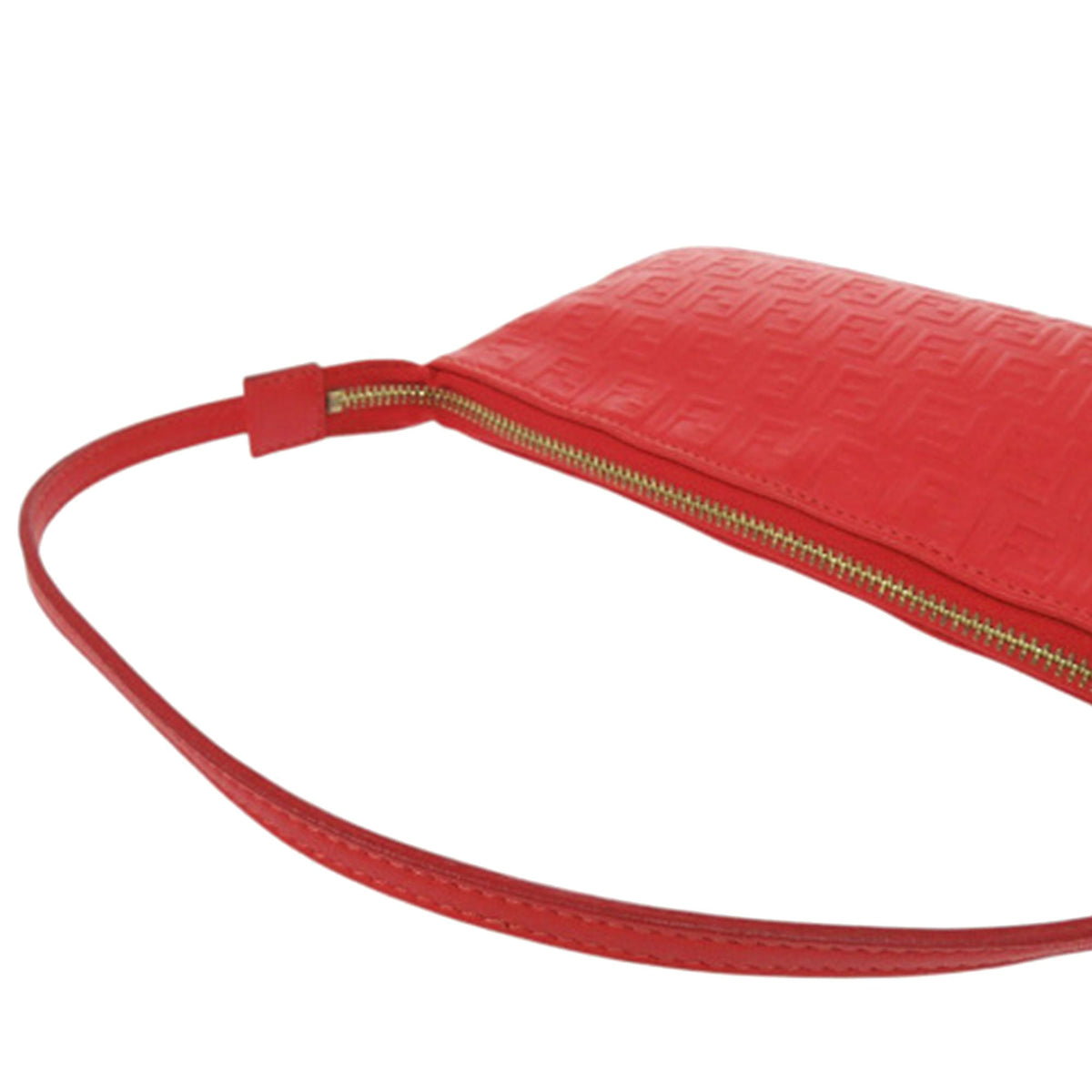 Fendi Zucchino Embossed Nappa Tassel Handbag