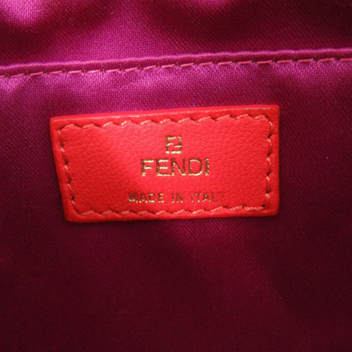 Fendi Zucchino Embossed Nappa Tassel Handbag