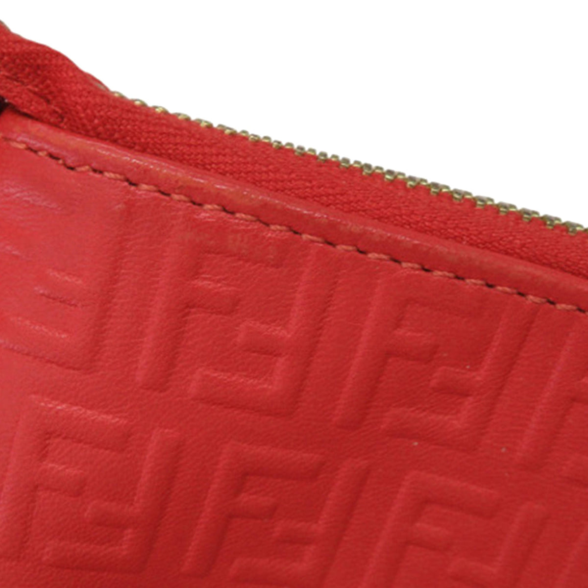 Fendi Zucchino Embossed Nappa Tassel Handbag