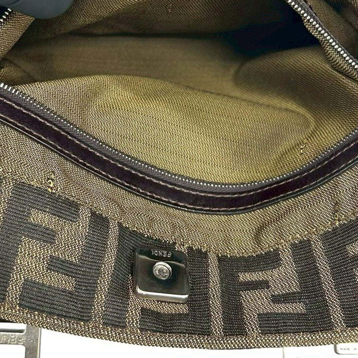 Fendi Small Zucca Canvas Twins Tote