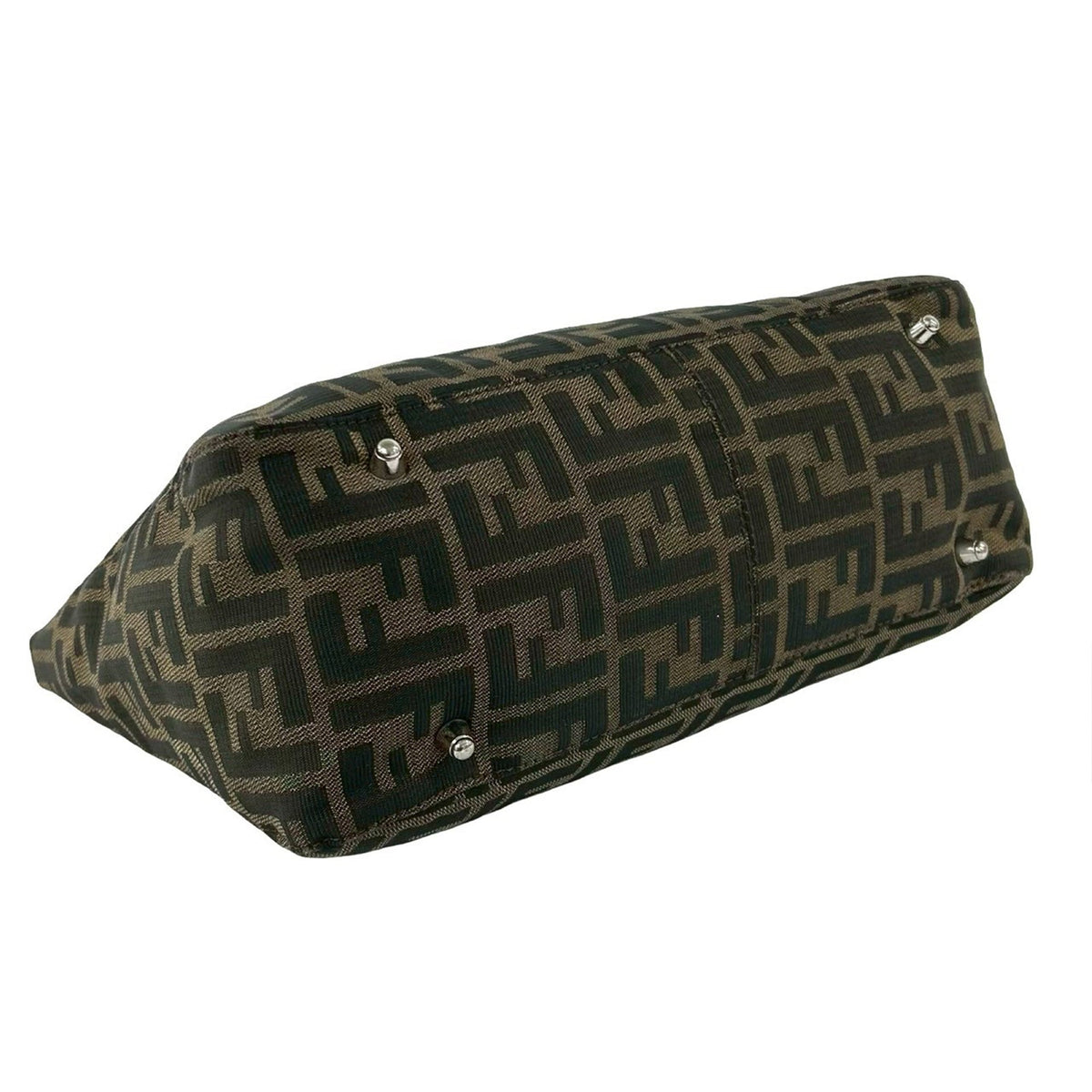 Fendi Small Zucca Canvas Twins Tote