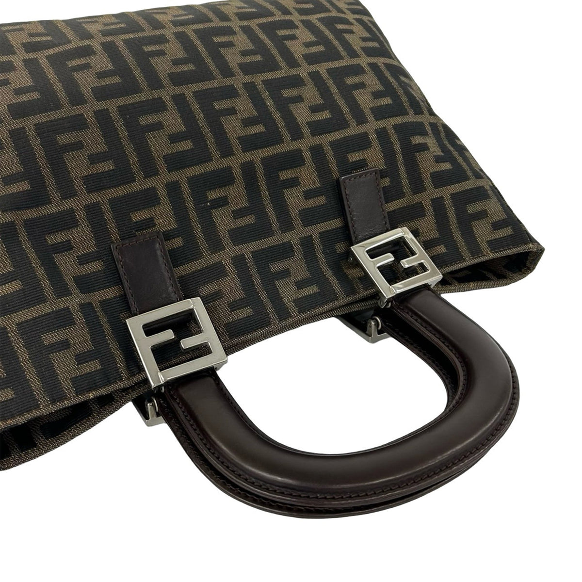 Fendi Small Zucca Canvas Twins Tote