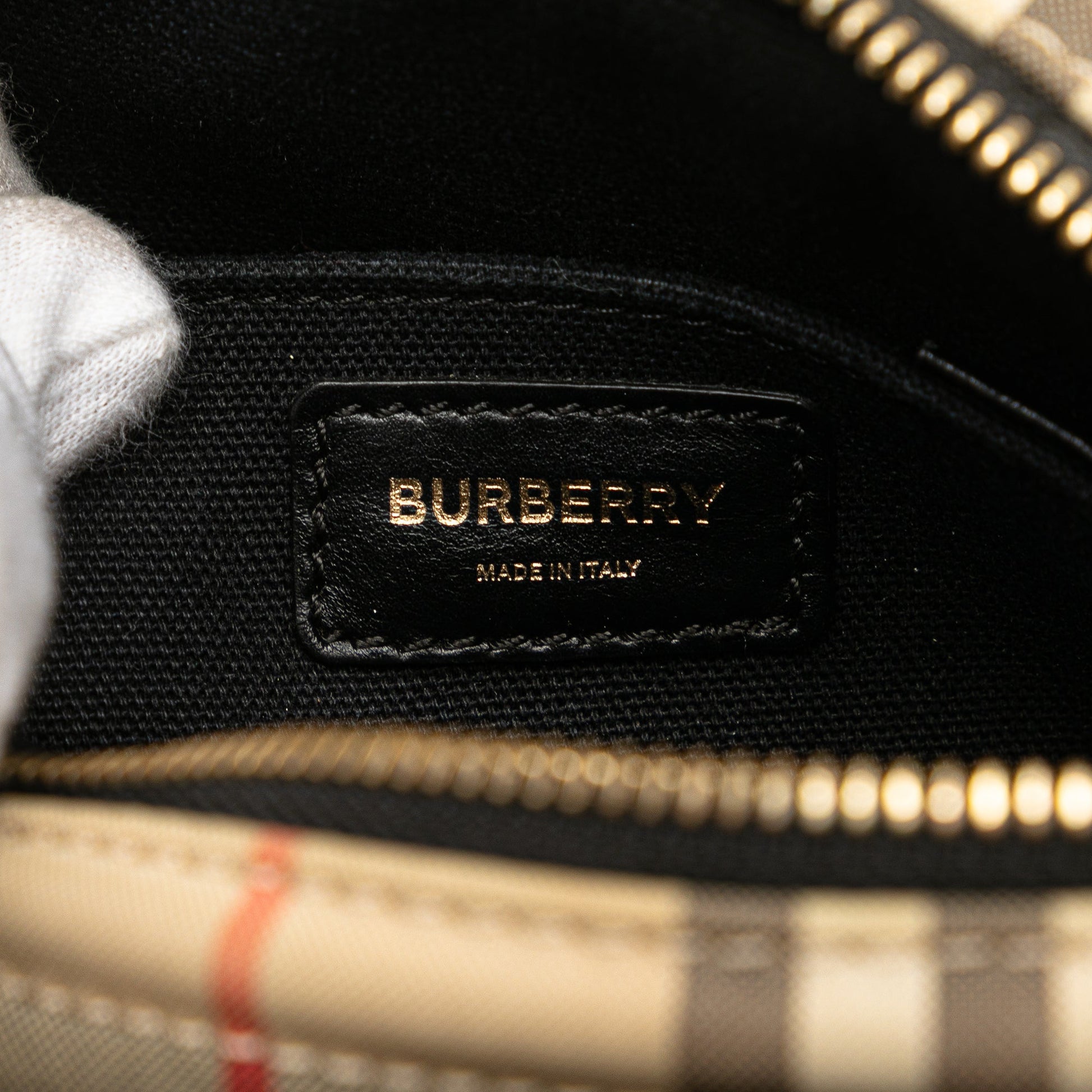 Burberry House Check Canvas Camera Bag