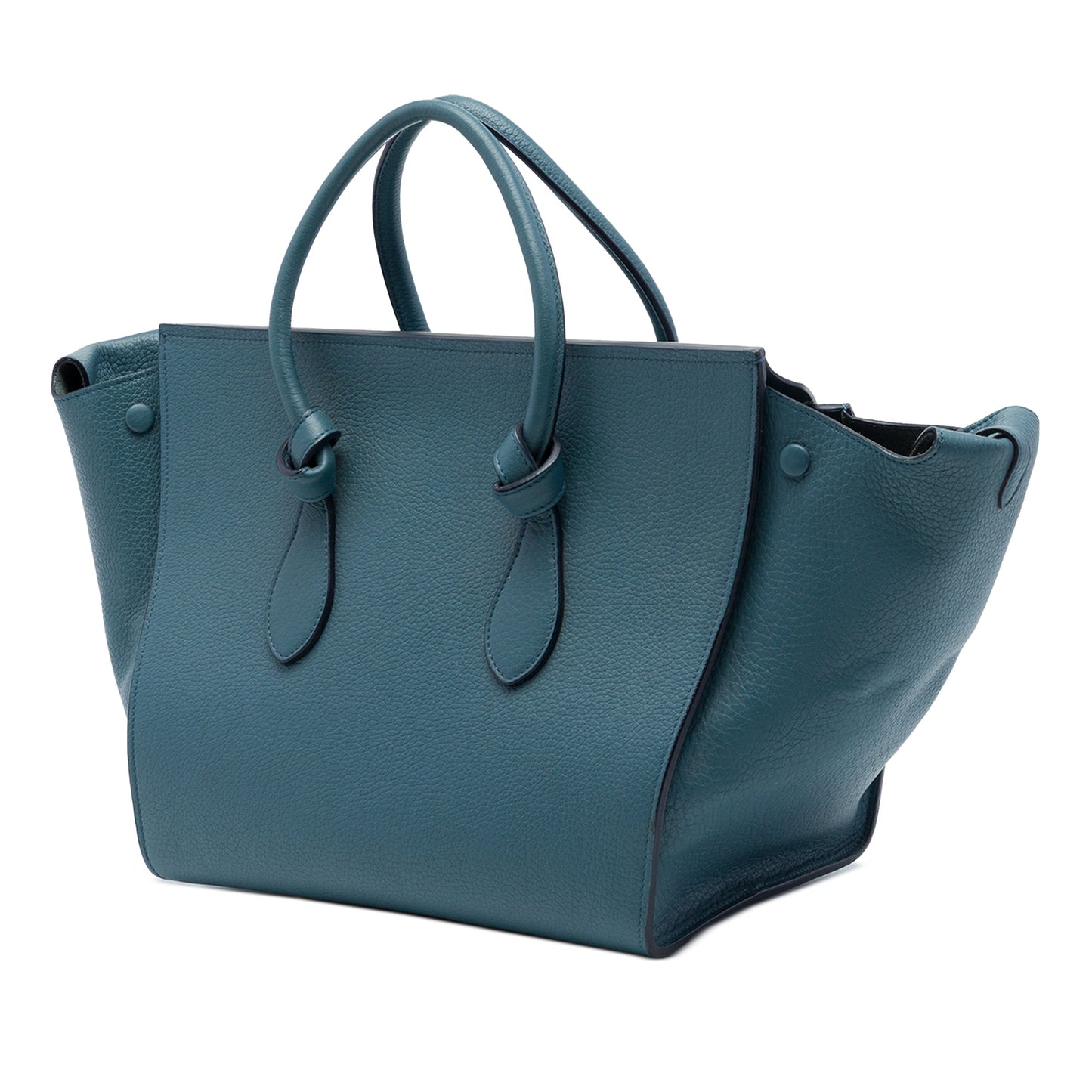 Celine Small Grained Calfskin Tie Knot Tote