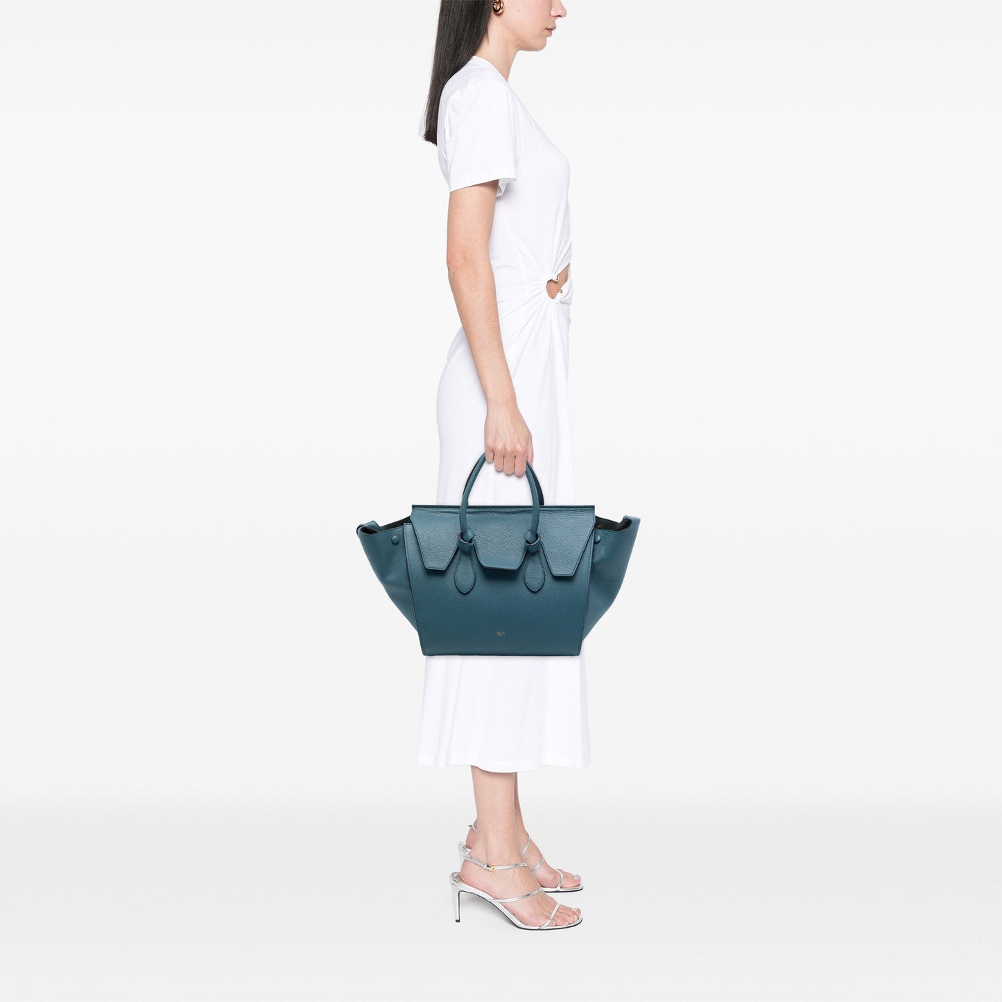 Celine Small Grained Calfskin Tie Knot Tote