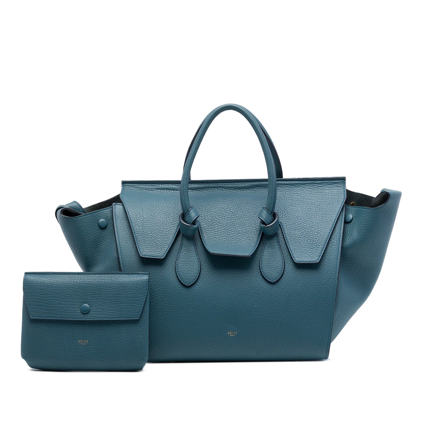 Celine Small Grained Calfskin Tie Knot Tote