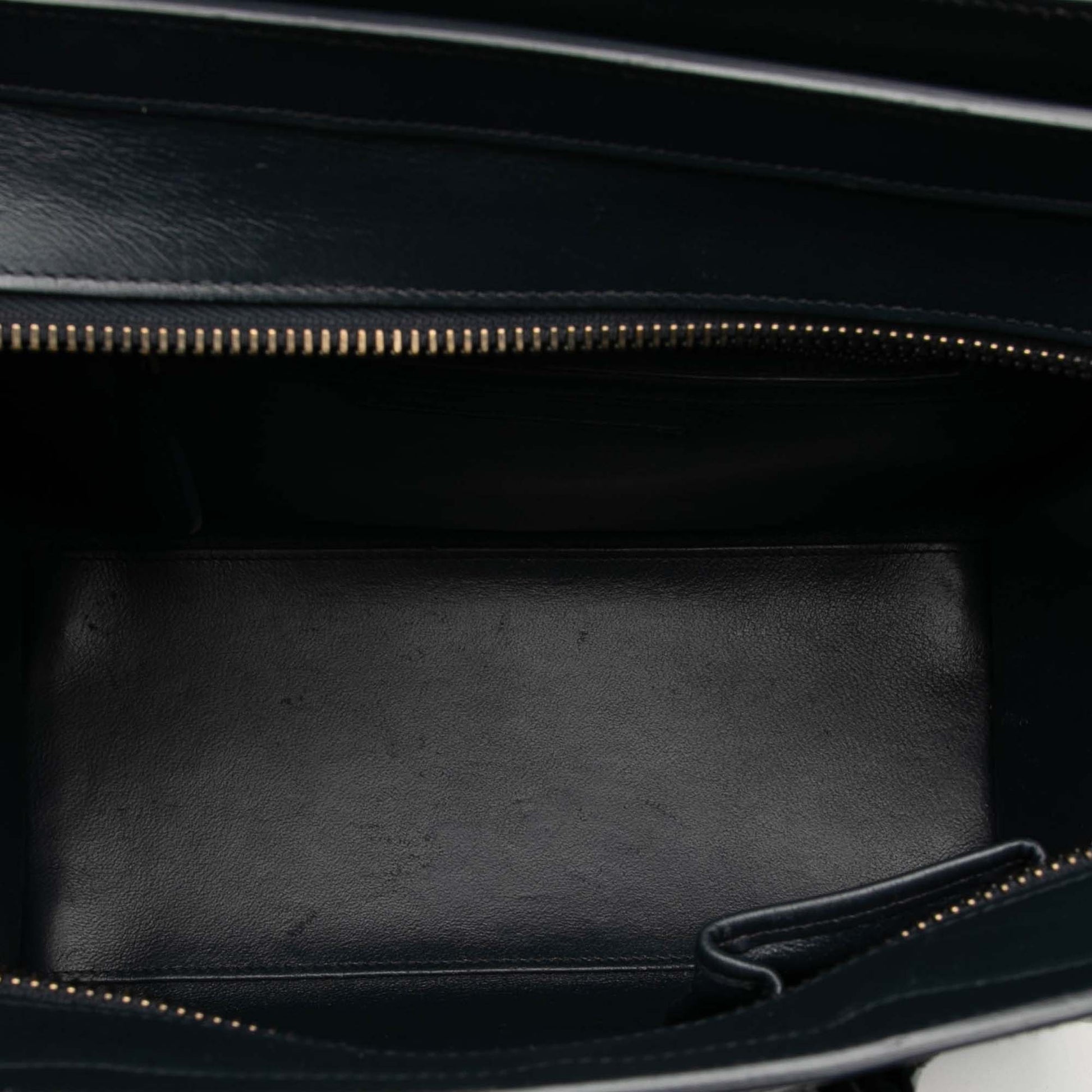 Celine Micro Tricolor Leather Luggage Tote