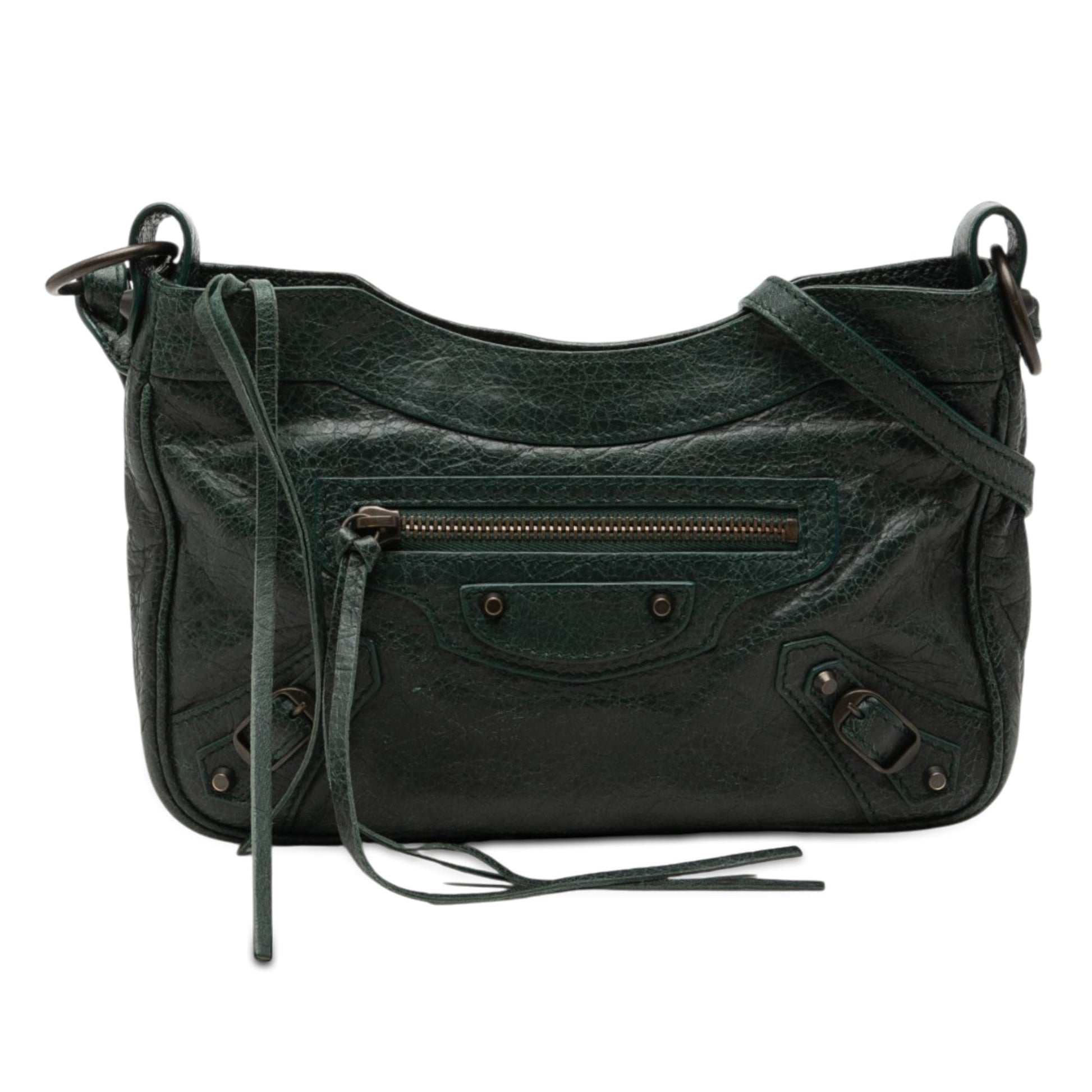 Balenciaga Lambskin Motocross Classic Hip Crossbody