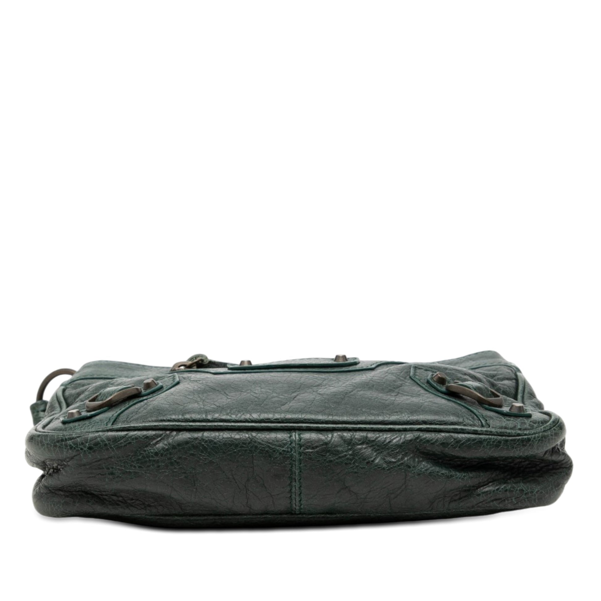 Balenciaga Lambskin Motocross Classic Hip Crossbody