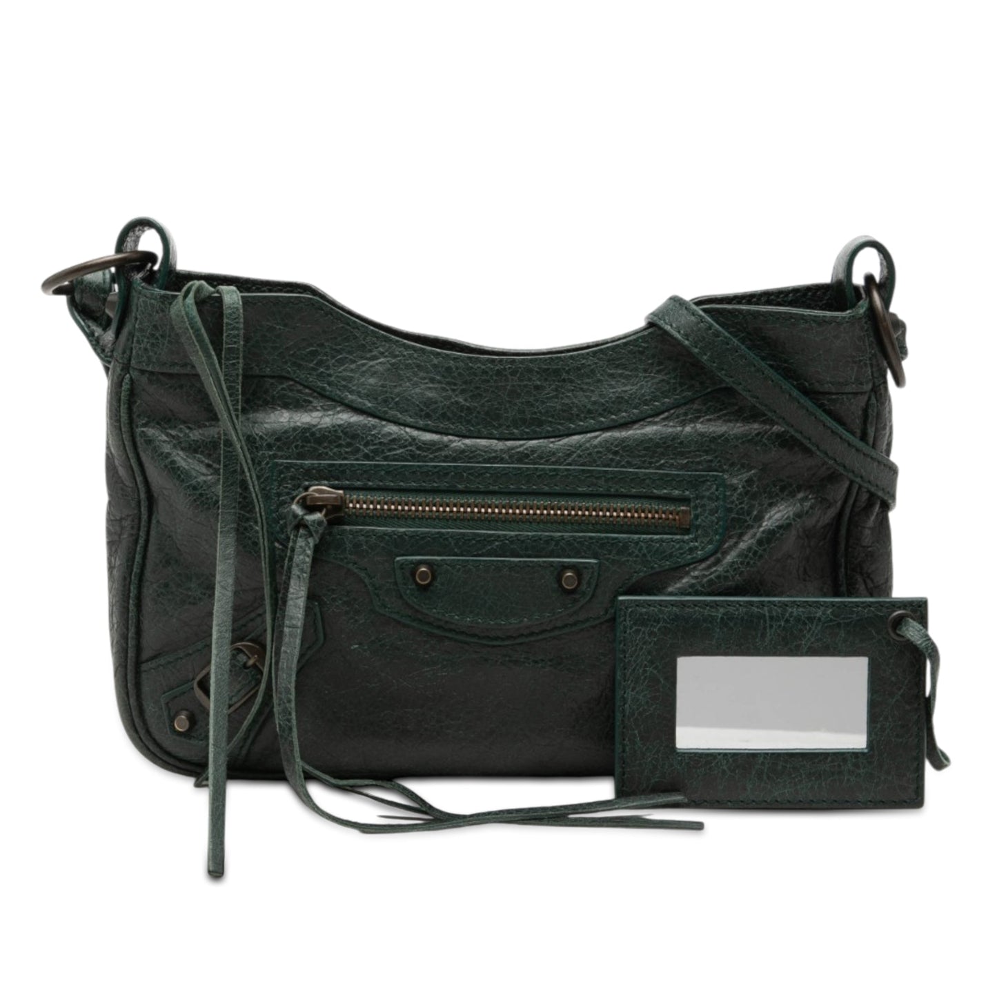 Balenciaga Lambskin Motocross Classic Hip Crossbody