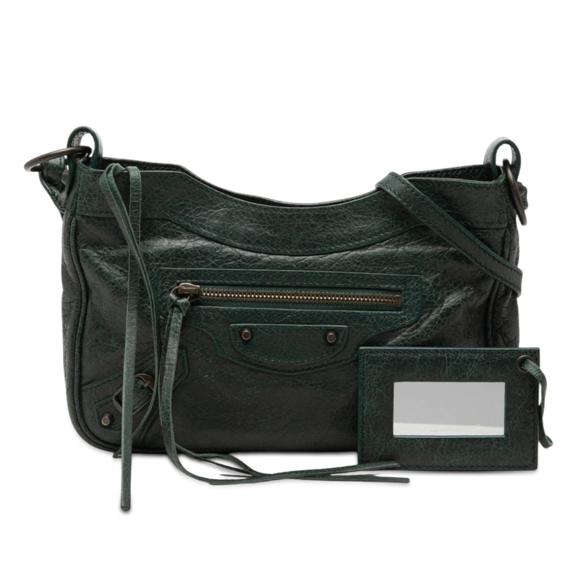 Balenciaga Lambskin Motocross Classic Hip Crossbody