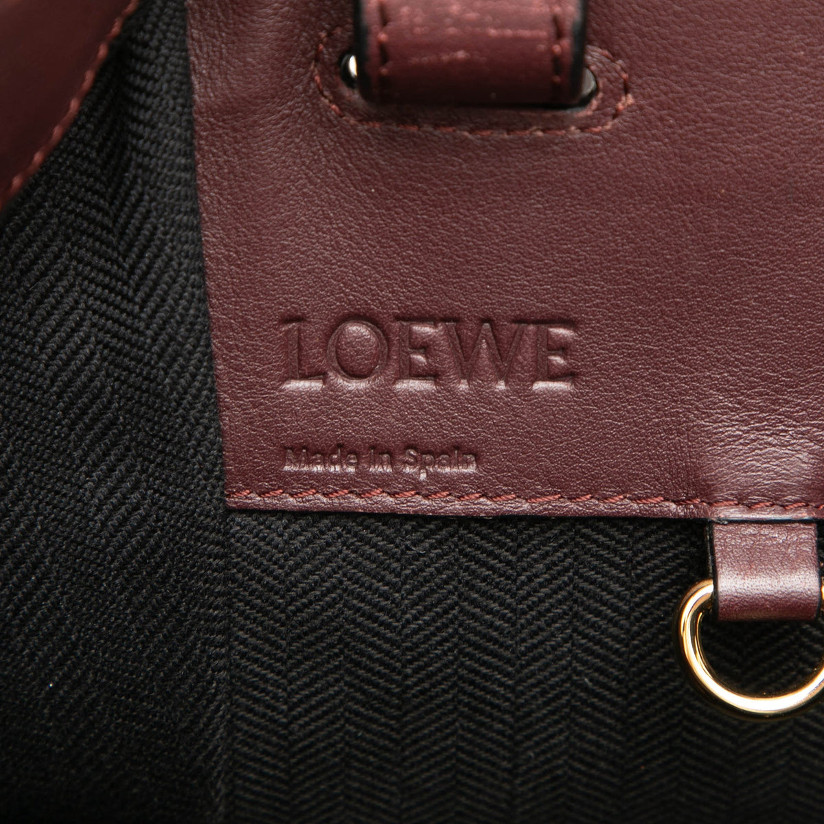 LOEWE Small Bicolor Calfskin Hammock Bag