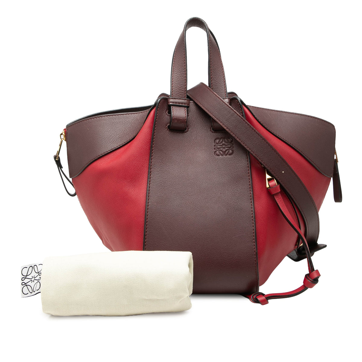 LOEWE Small Bicolor Calfskin Hammock Bag