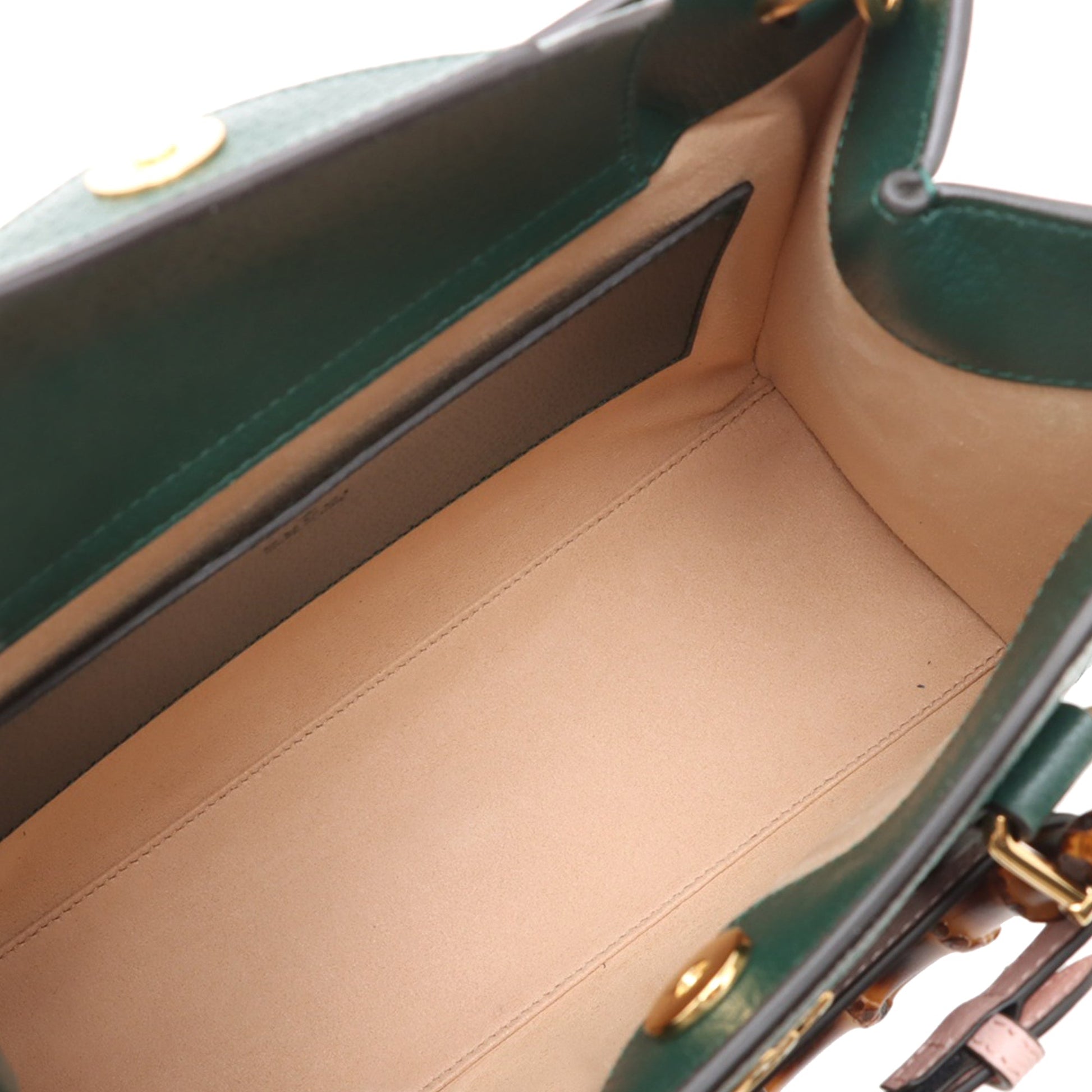 Gucci Small Calfskin Bamboo Diana Satchel