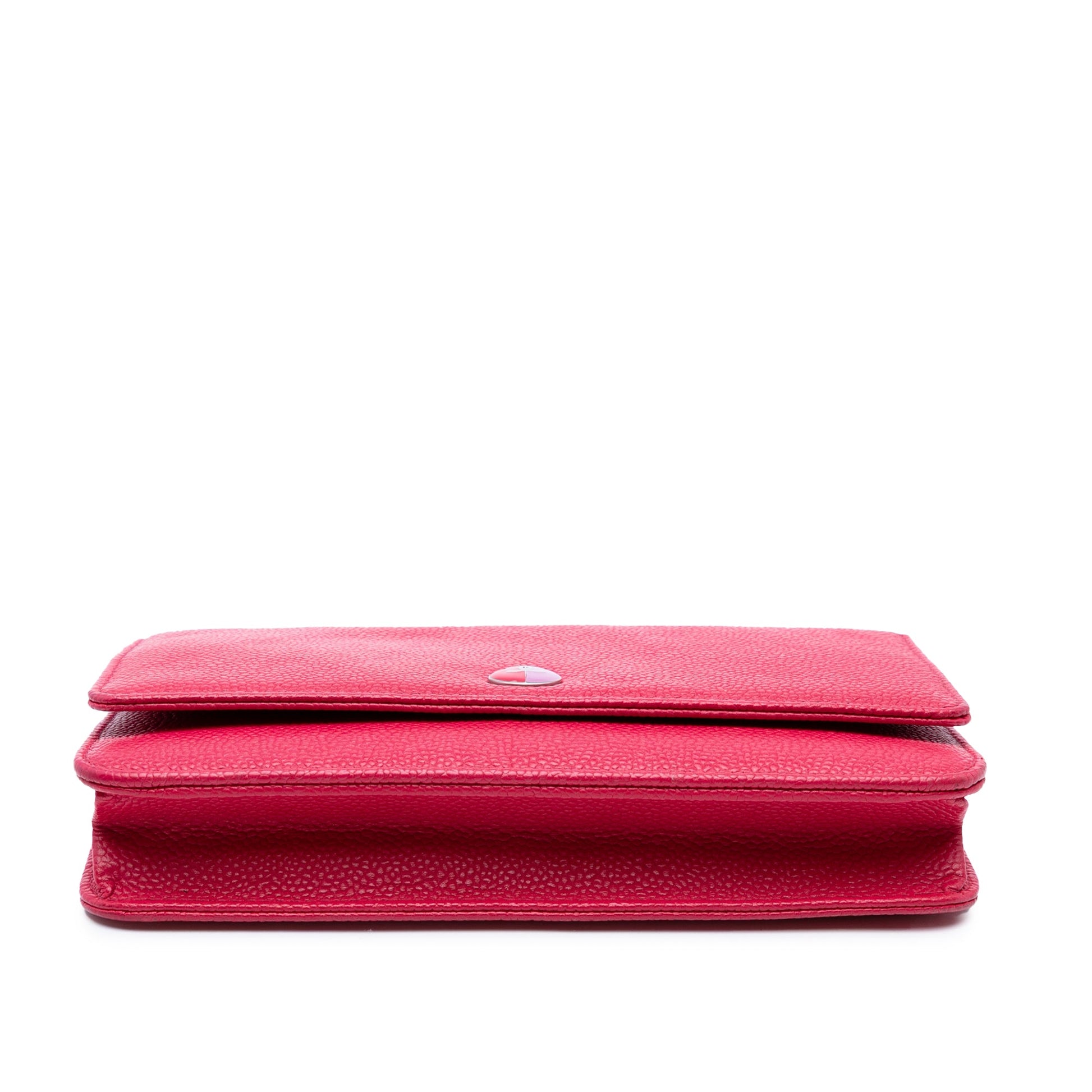 Chanel Caviar Bicolor CC Wallet On Chain