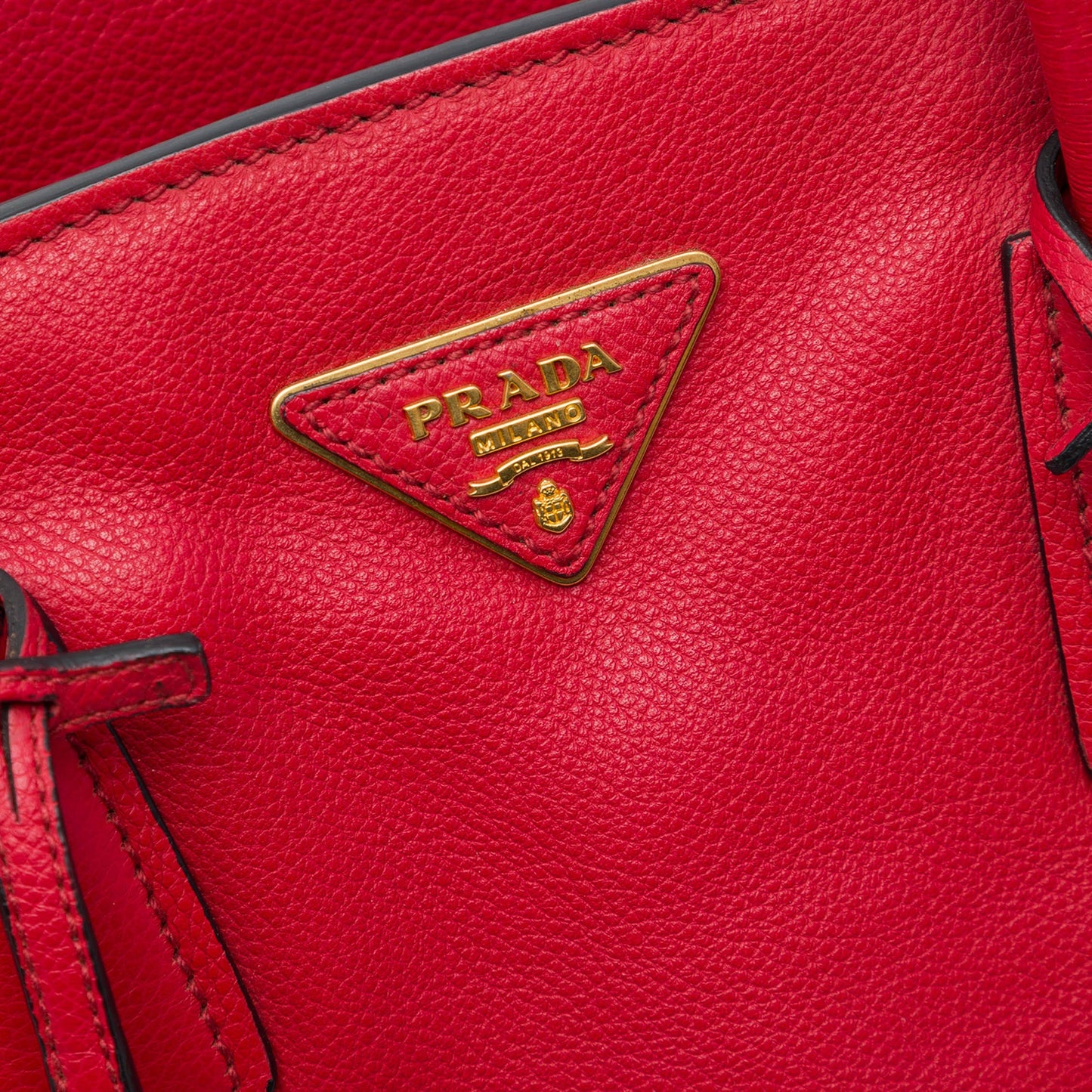 Prada Vitello Daino Zip Top Convertible Tote