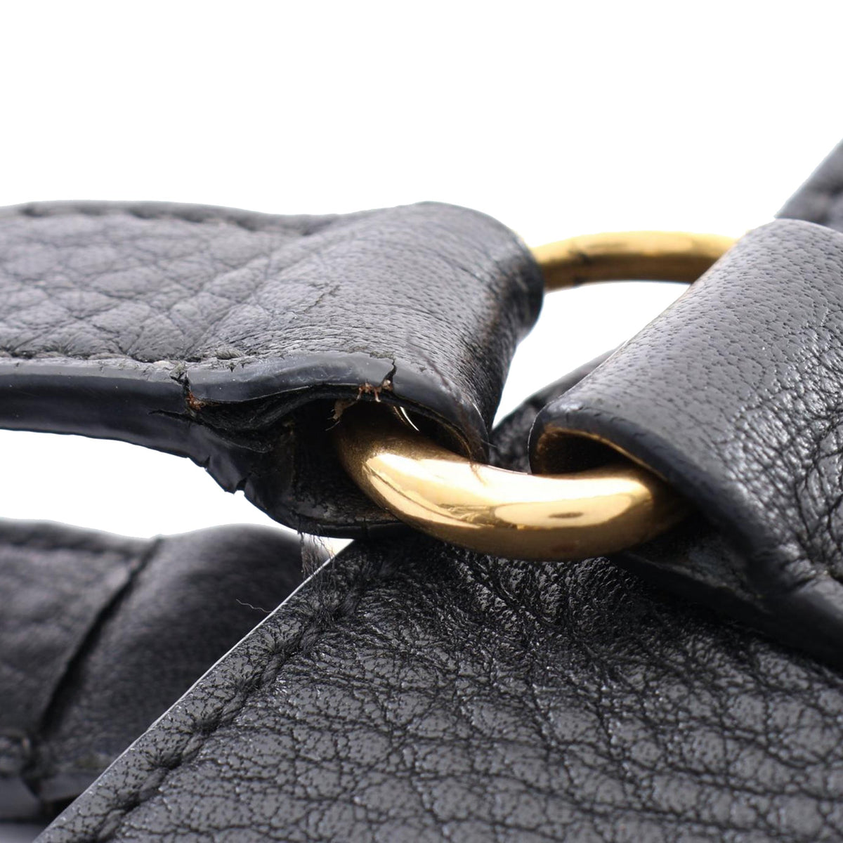 Prada Vitello Daino Tote — Black
