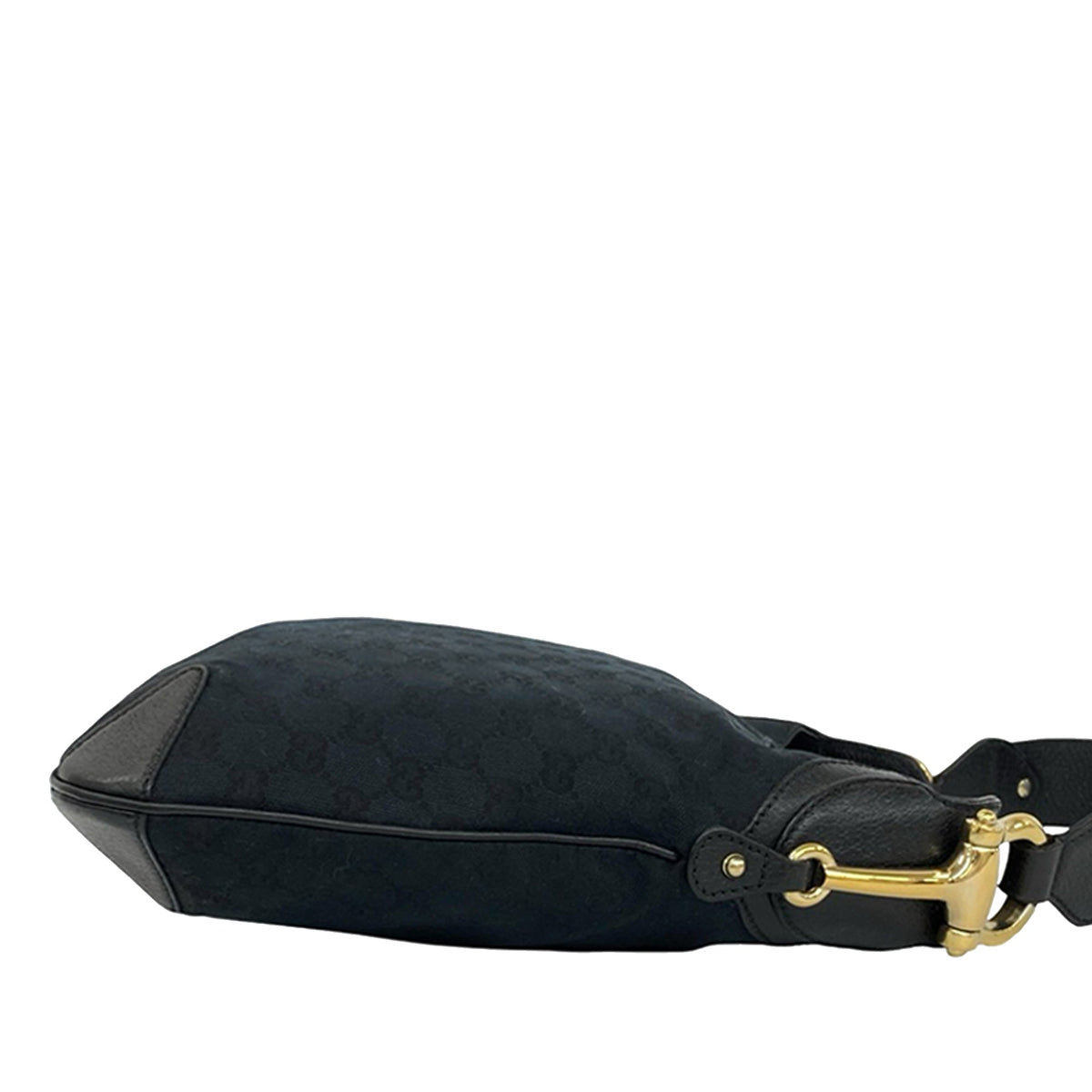 Gucci GG Canvas D-ring Hobo — Black