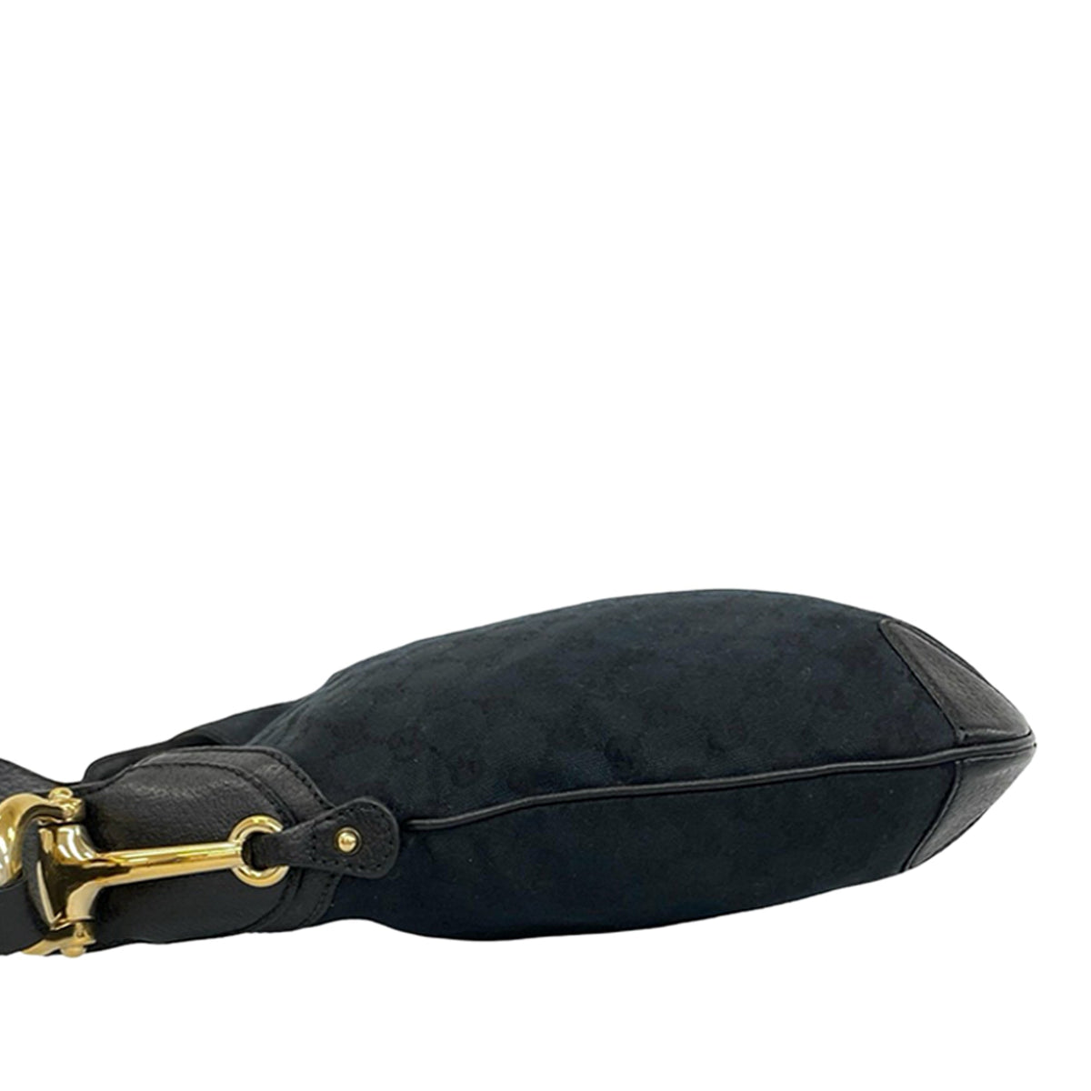 Gucci GG Canvas D-ring Hobo — Black