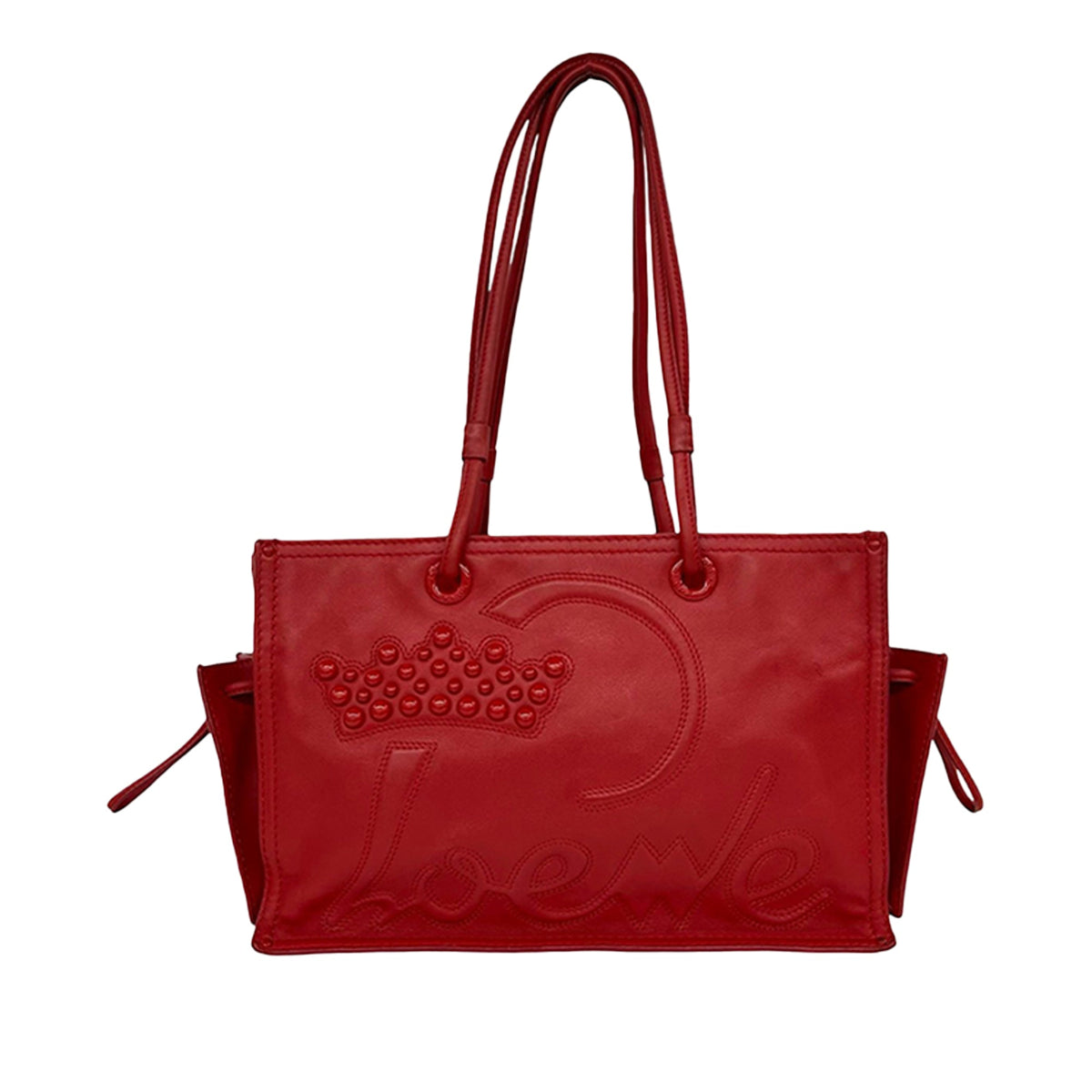 LOEWE Studded Leather Crown Tote