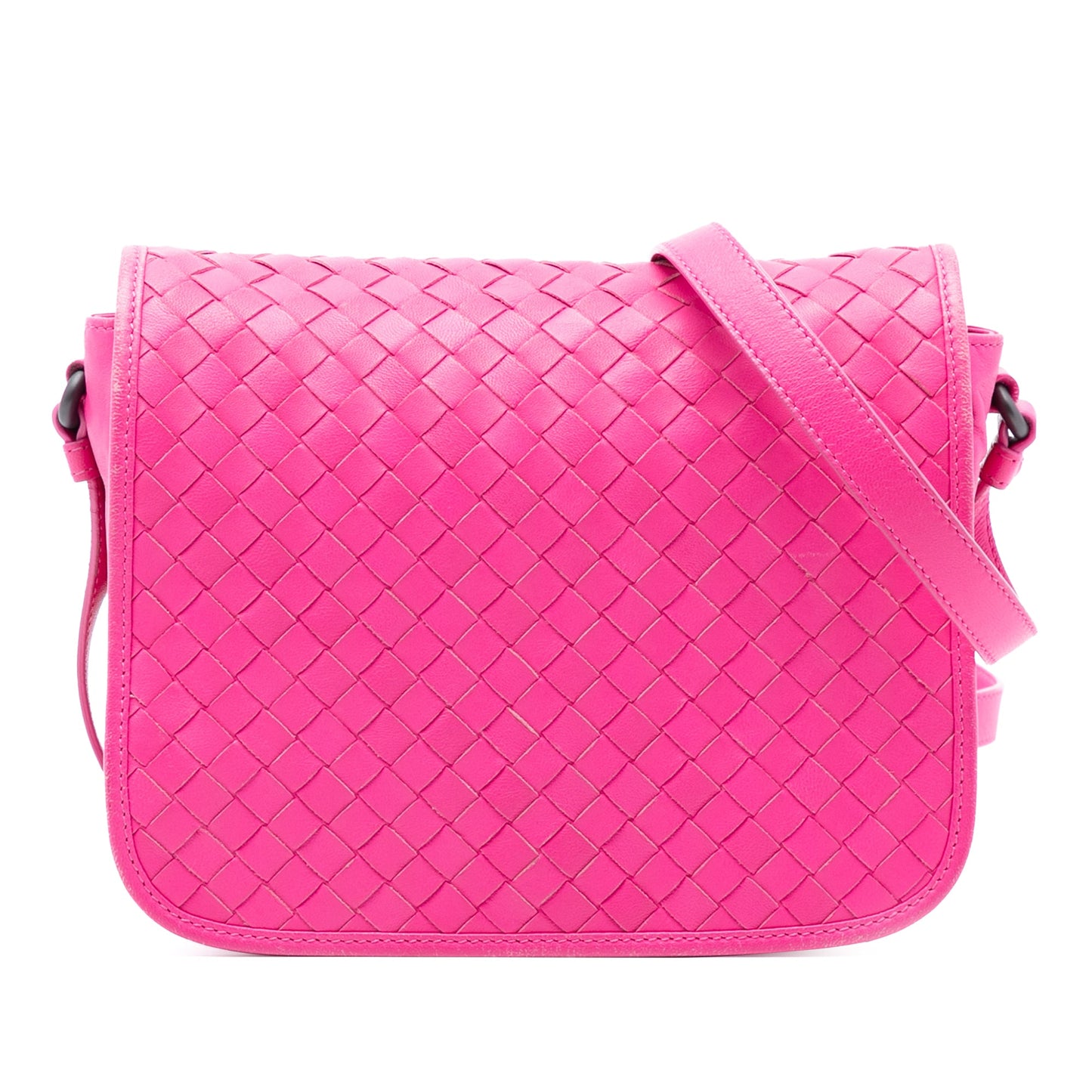 Bottega Veneta Nappa Intrecciato Flap Crossbody