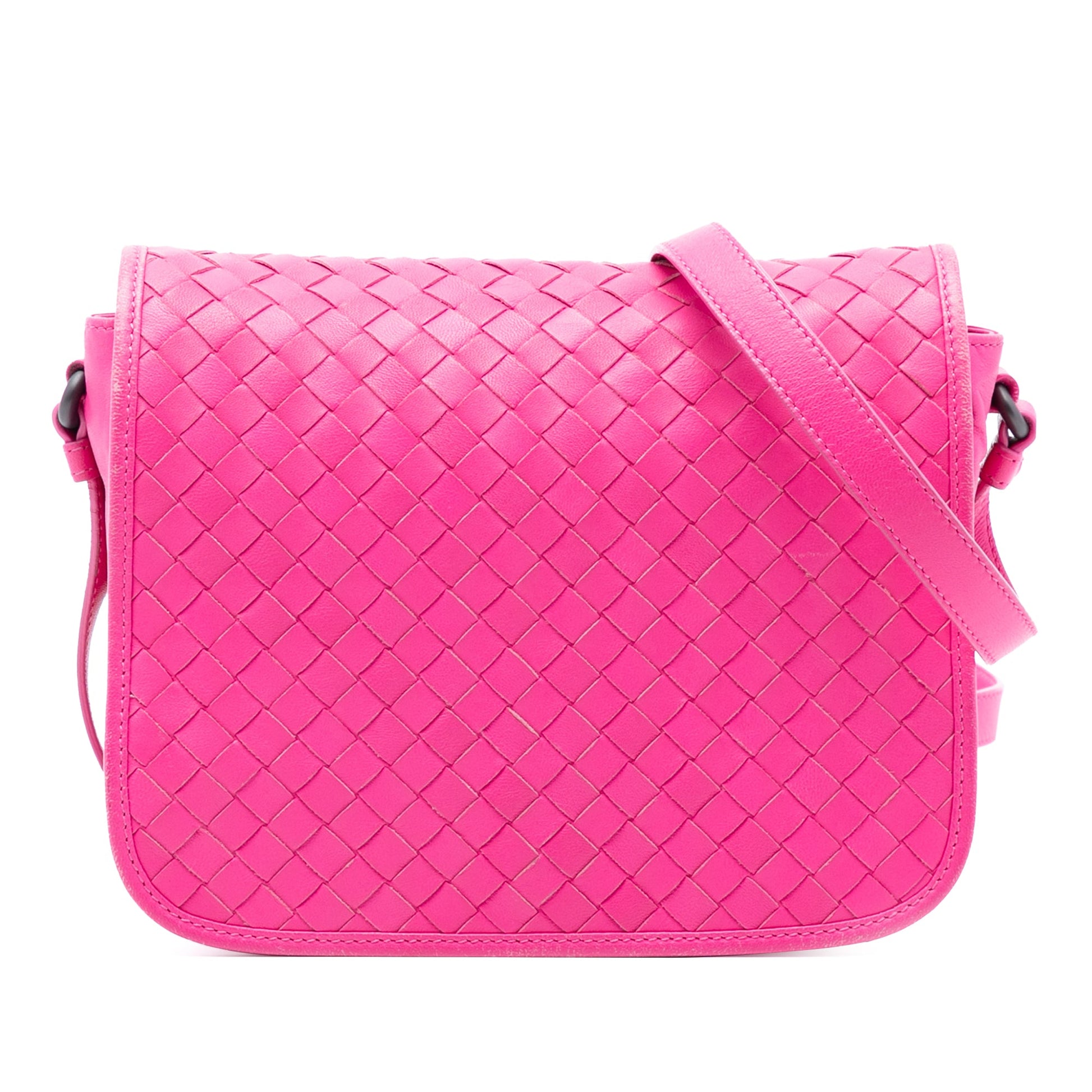 Bottega Veneta Nappa Intrecciato Flap Crossbody