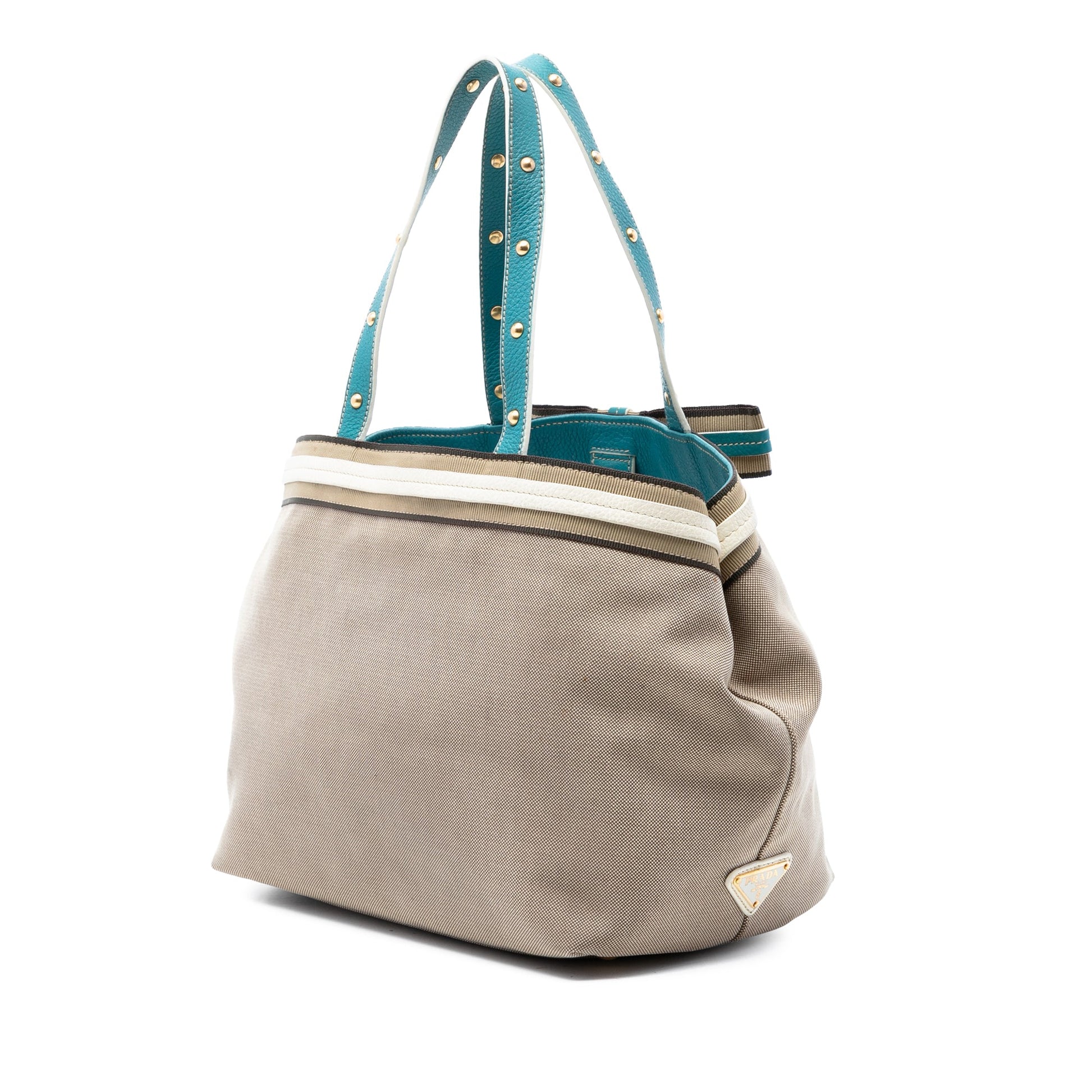 Prada Canvas Canapa Logo Tote