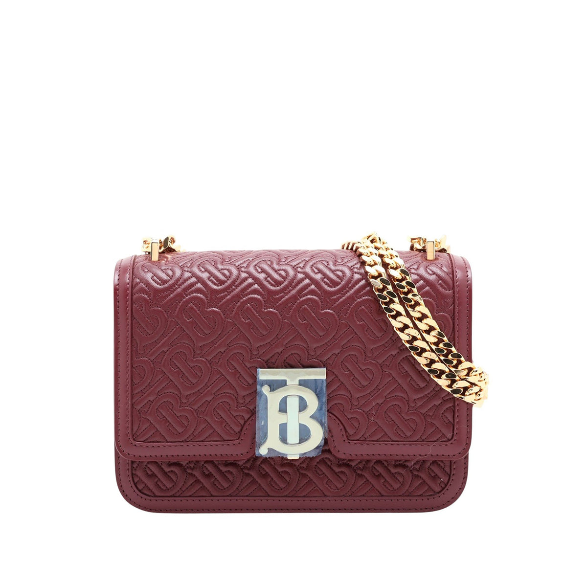 Burberry Quilted Leather TB Chain Crossbody