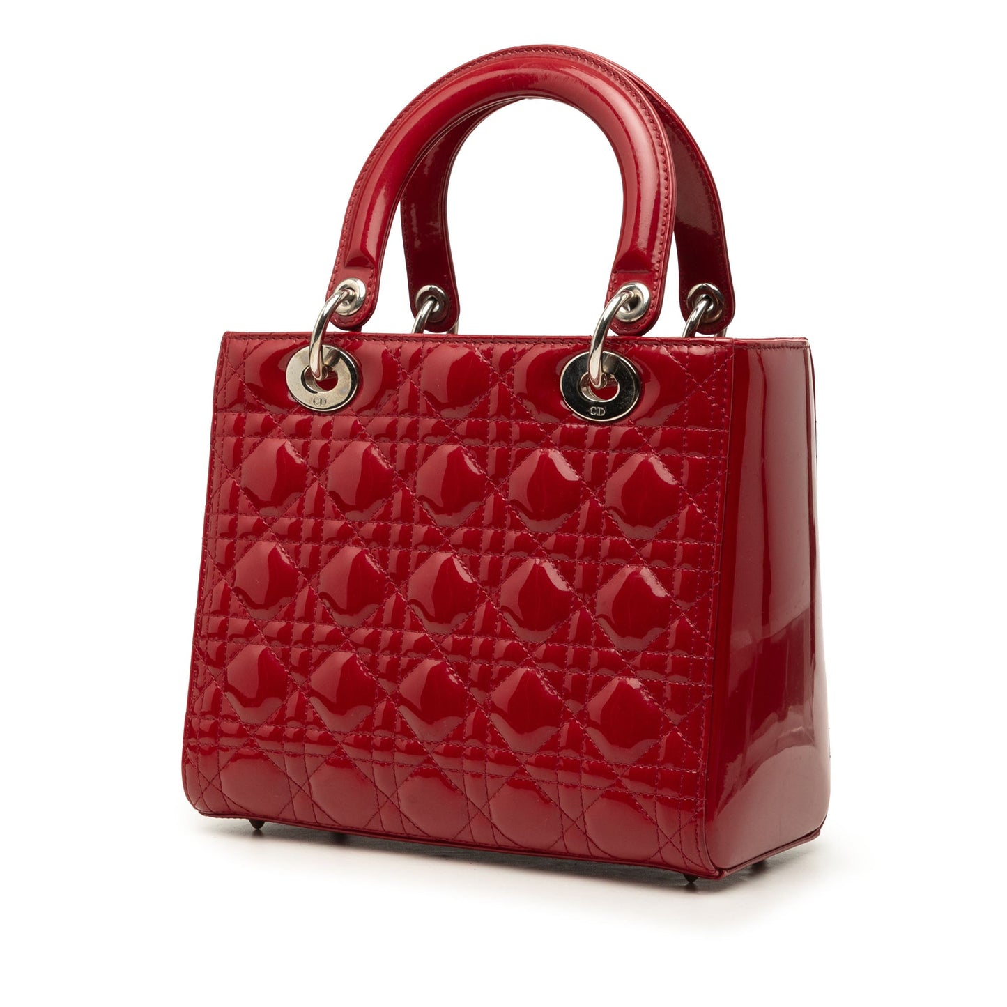 Dior Medium Patent Cannage Lady Dior