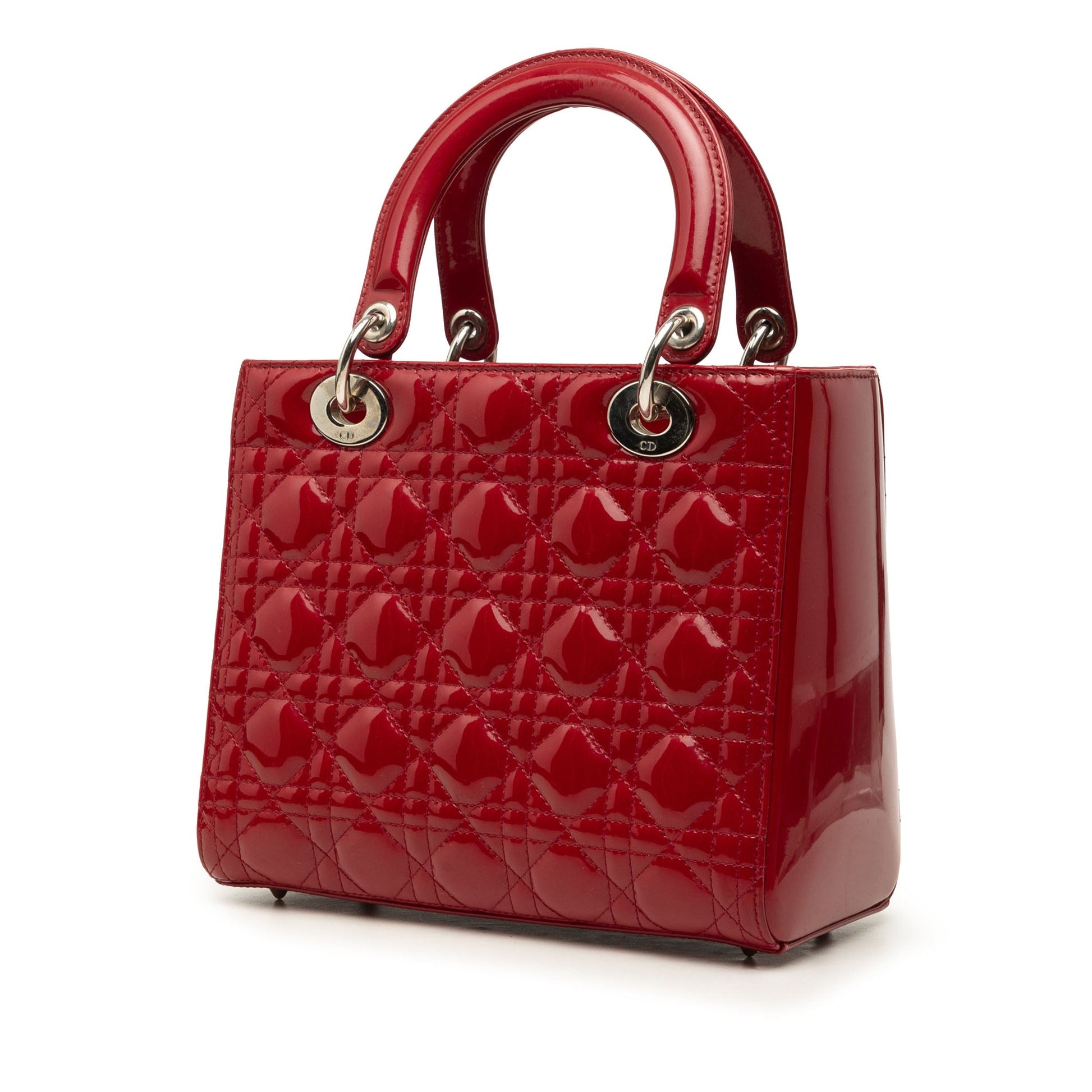 Dior Medium Patent Cannage Lady Dior