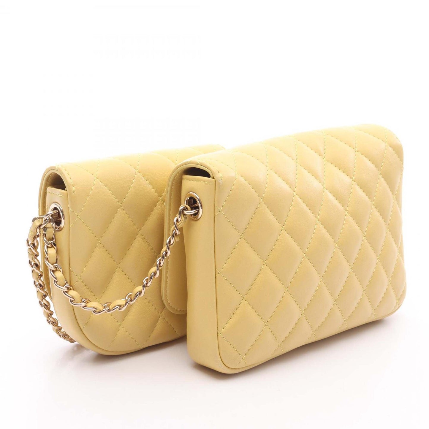 Chanel Quilted Lambskin Side Packs Flap