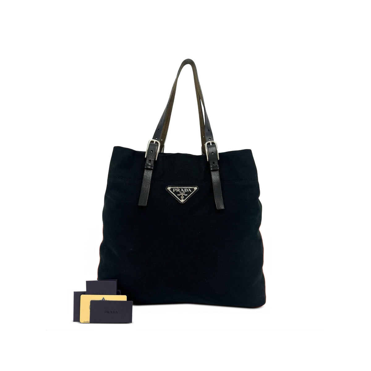 Prada Canvas Tote — Black