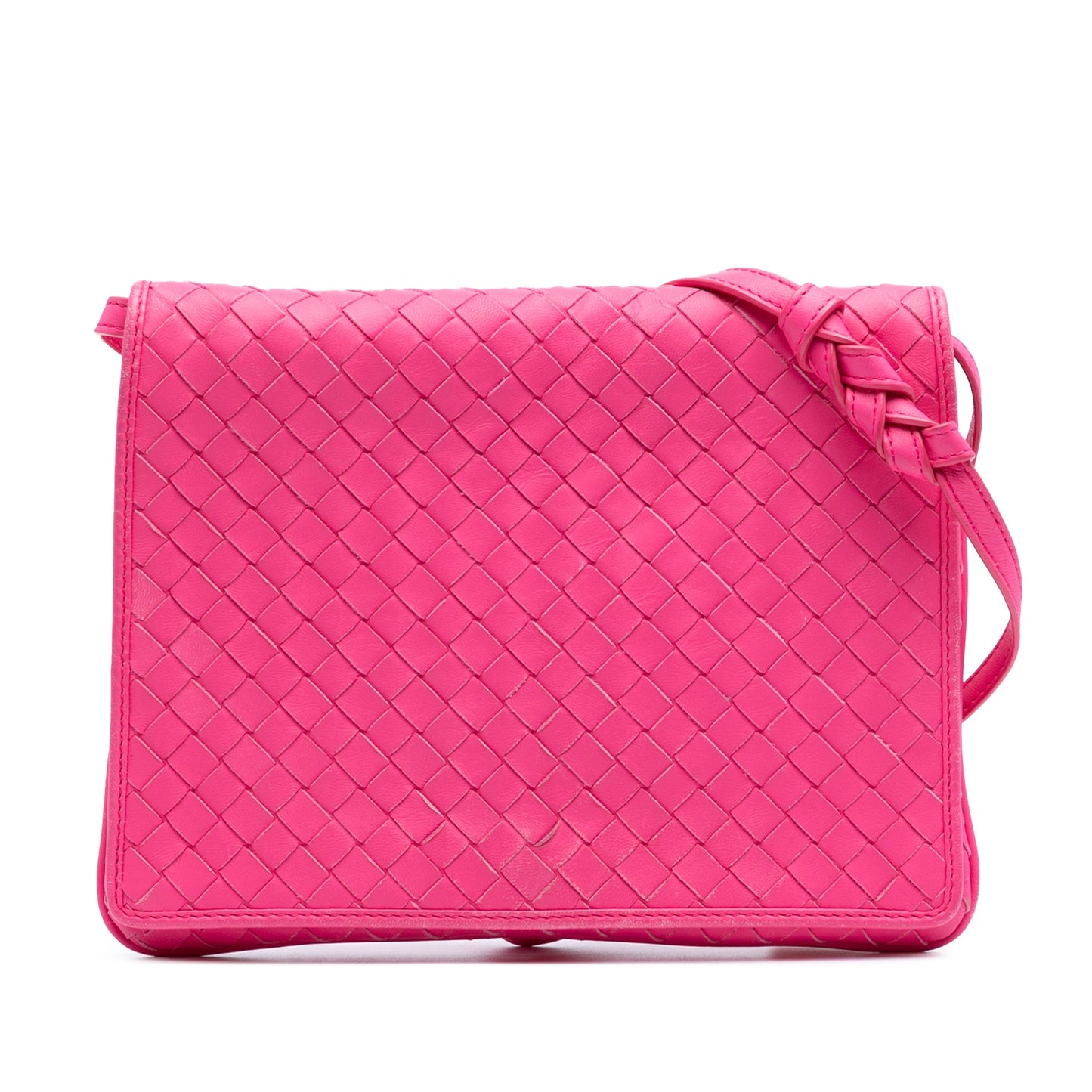 Bottega Veneta Nappa Intrecciato Flap Crossbody