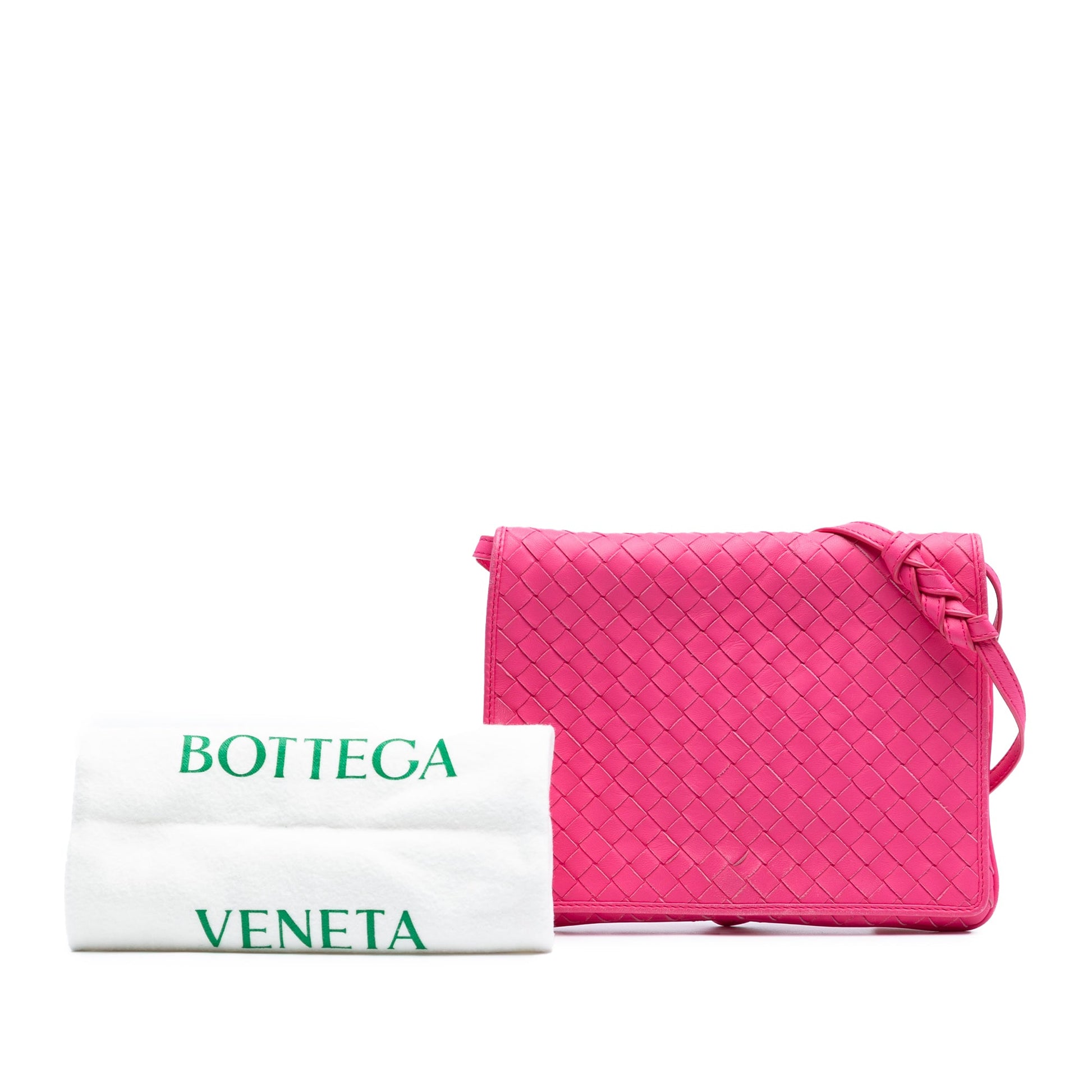 Bottega Veneta Nappa Intrecciato Flap Crossbody