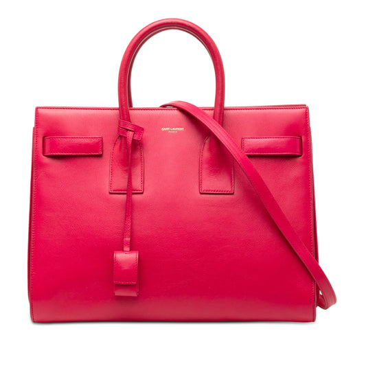 Saint Laurent Small Leather Sac De Jour Satchel